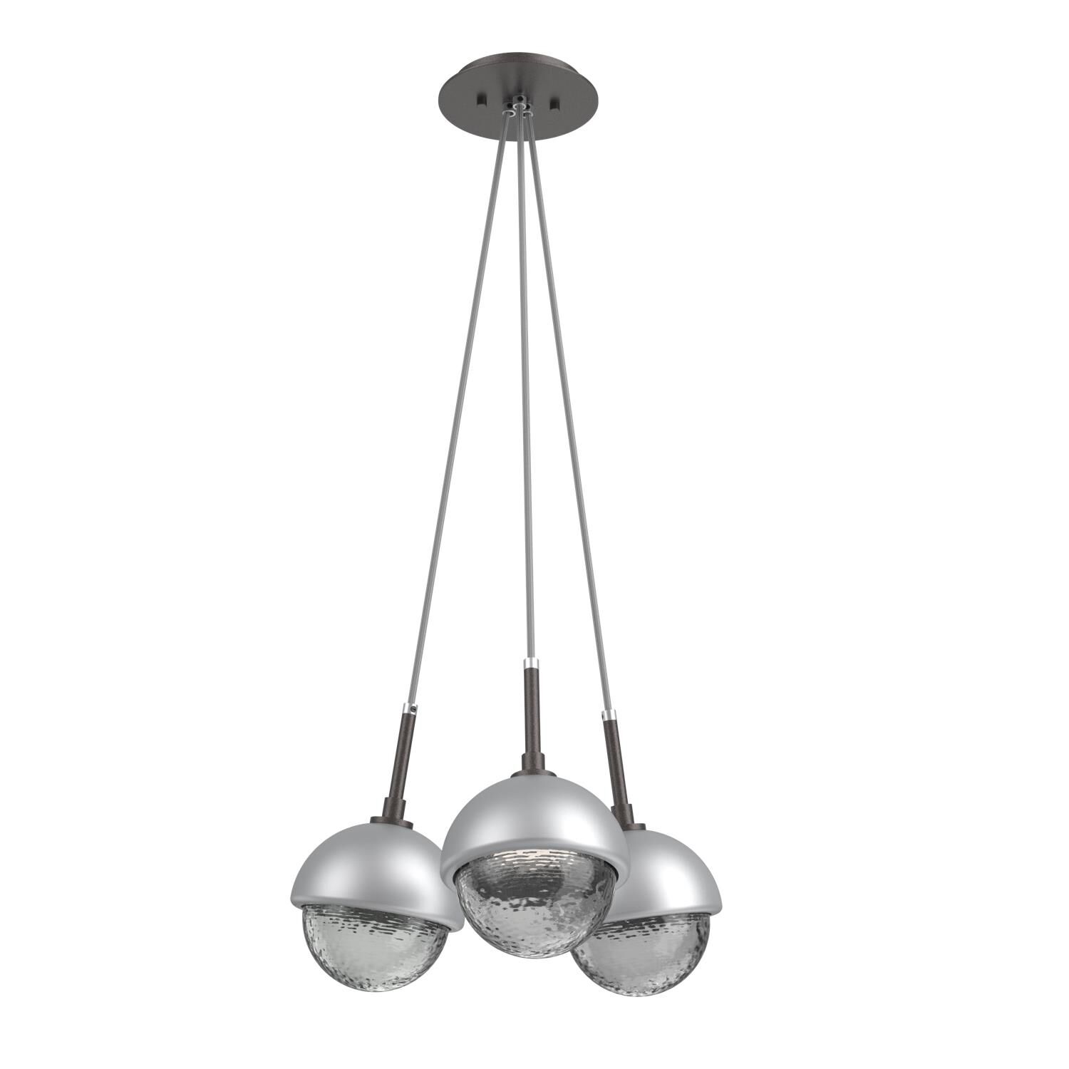 Levi Wilson Cabochon 13 Inch Multi Pendant Light by Hammerton Studio