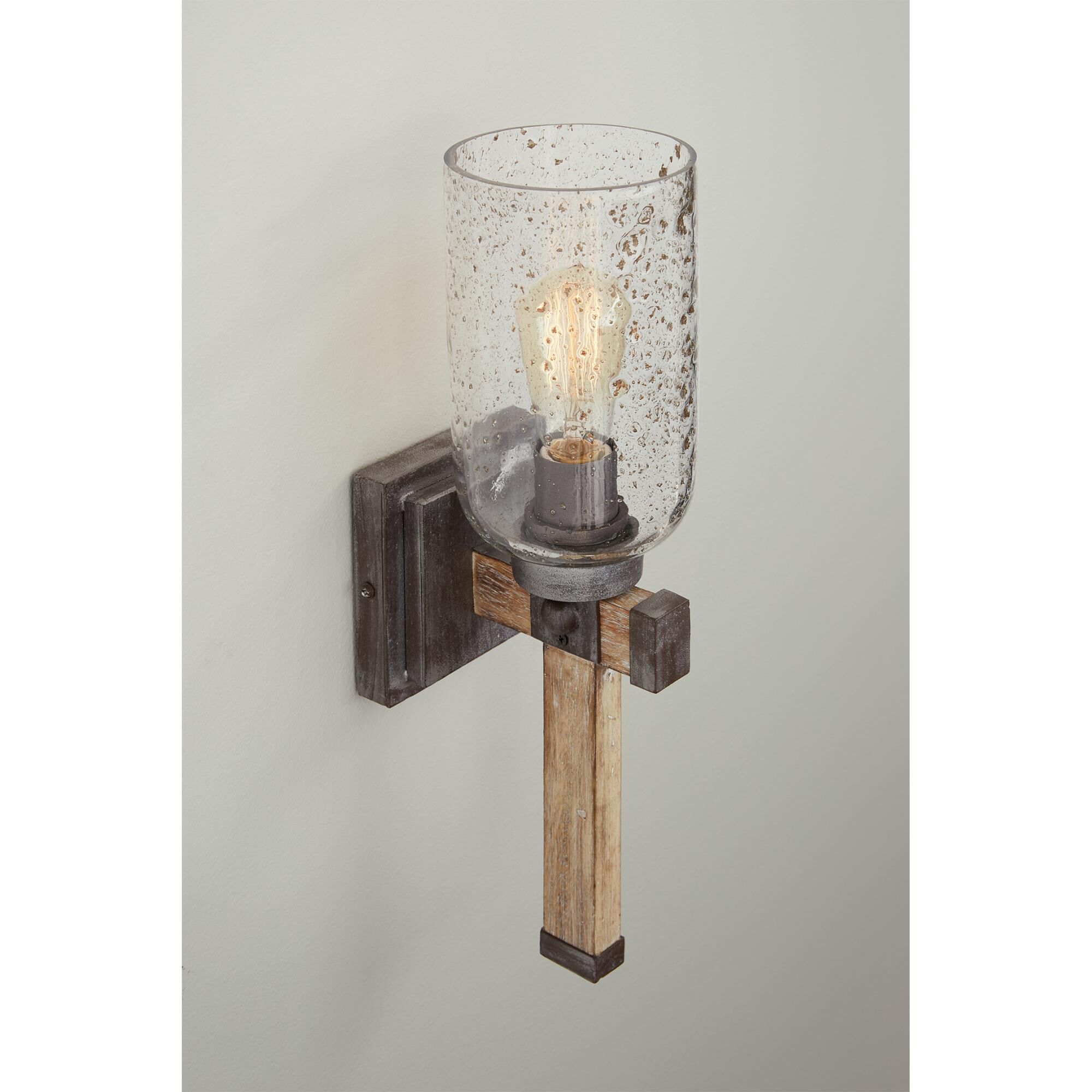 Shown in Urban Wash finish and Stone Seeded glass