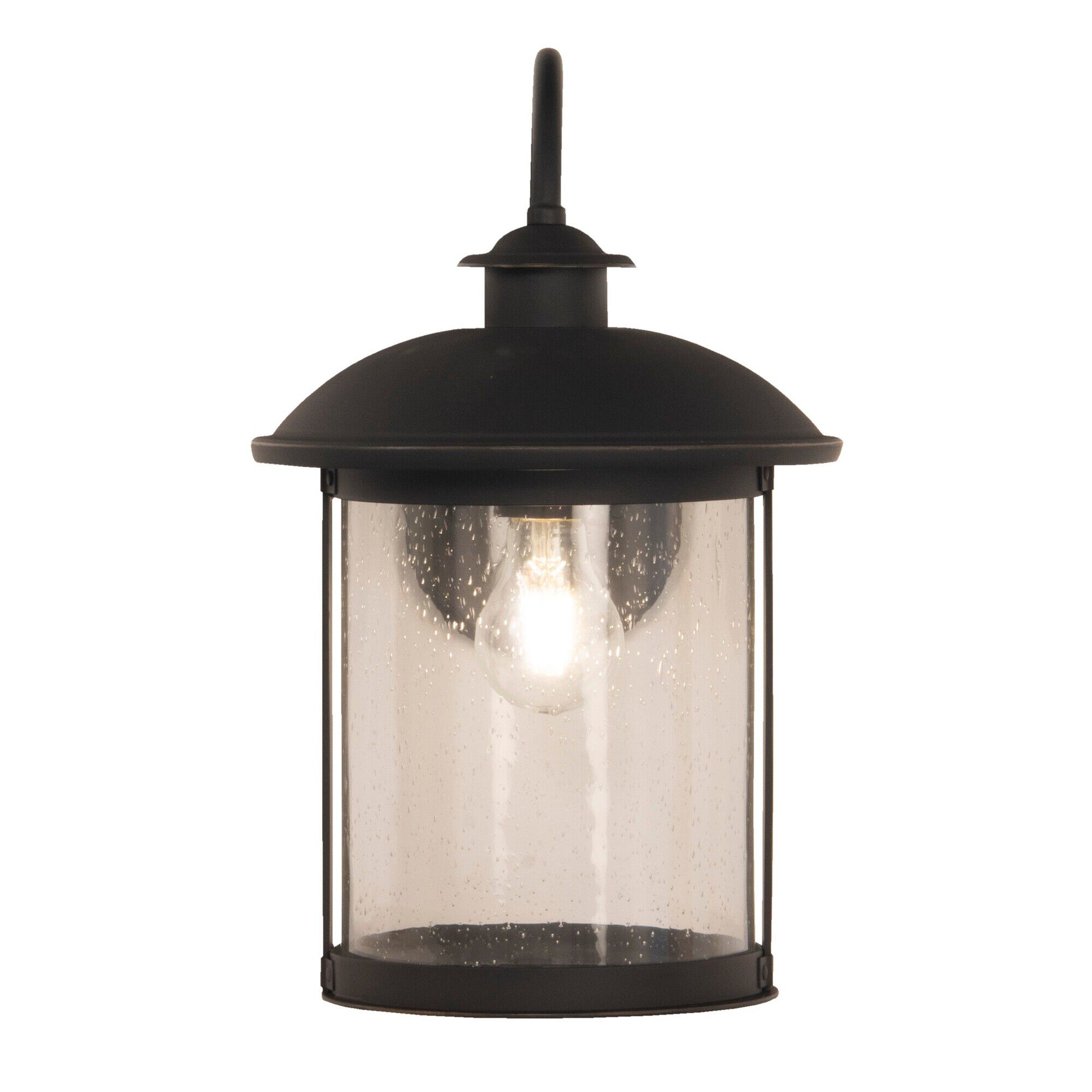 Shown in Dark Bronze Gilded finish and Cylinder glass and Cylinder shade
