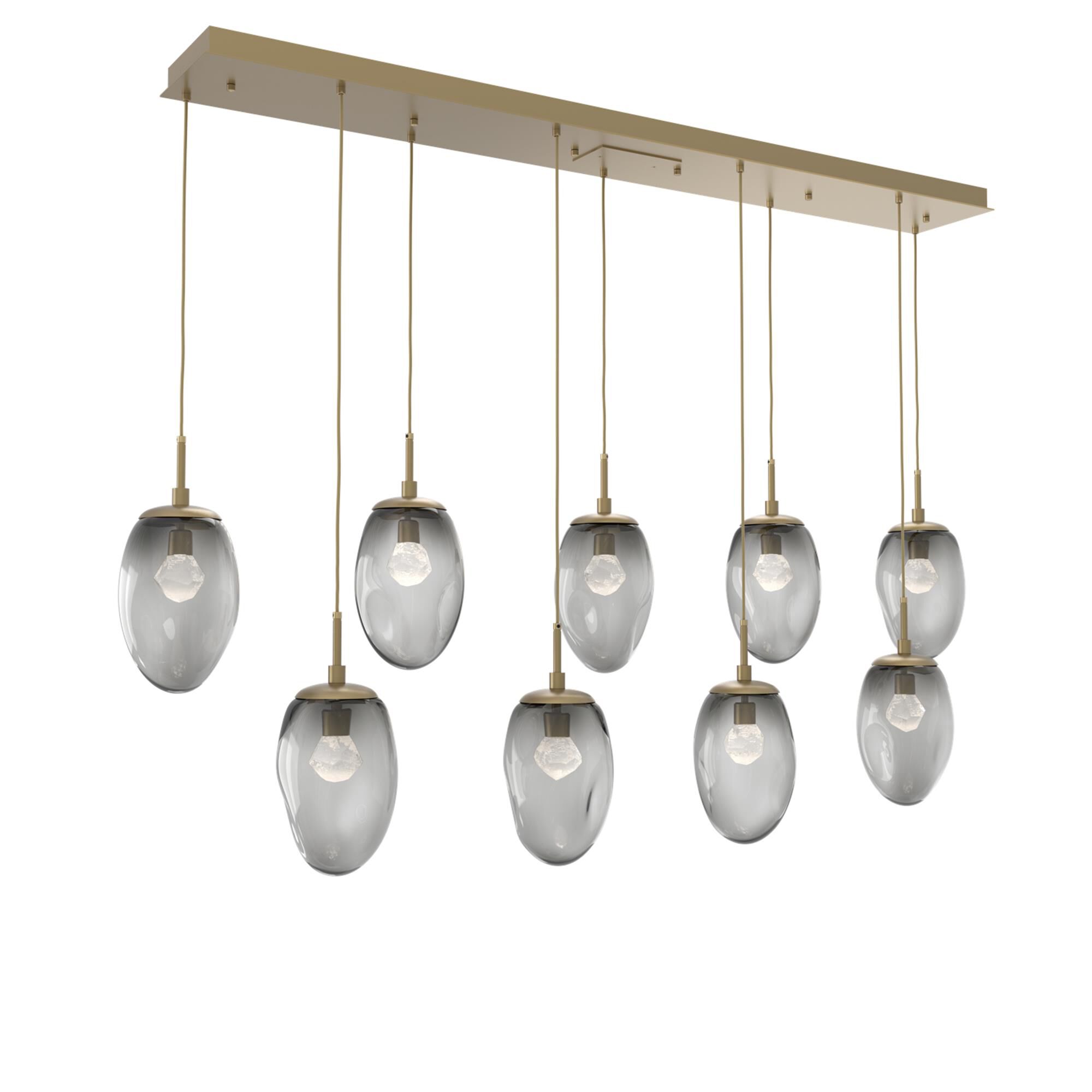 Levi Wilson Nebula 70 Inch 9 Light LED Linear Suspension Light by Hammerton Studio