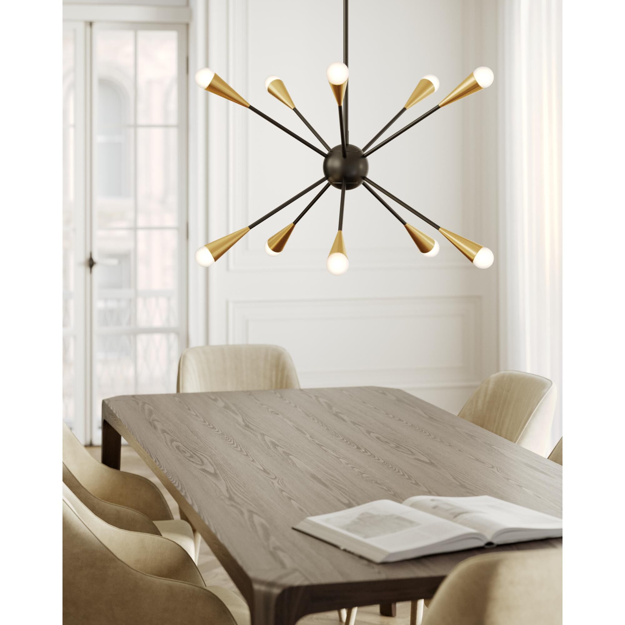 ED Ellen DeGeneres Jax 10 Light Chandelier Capitol Lighting