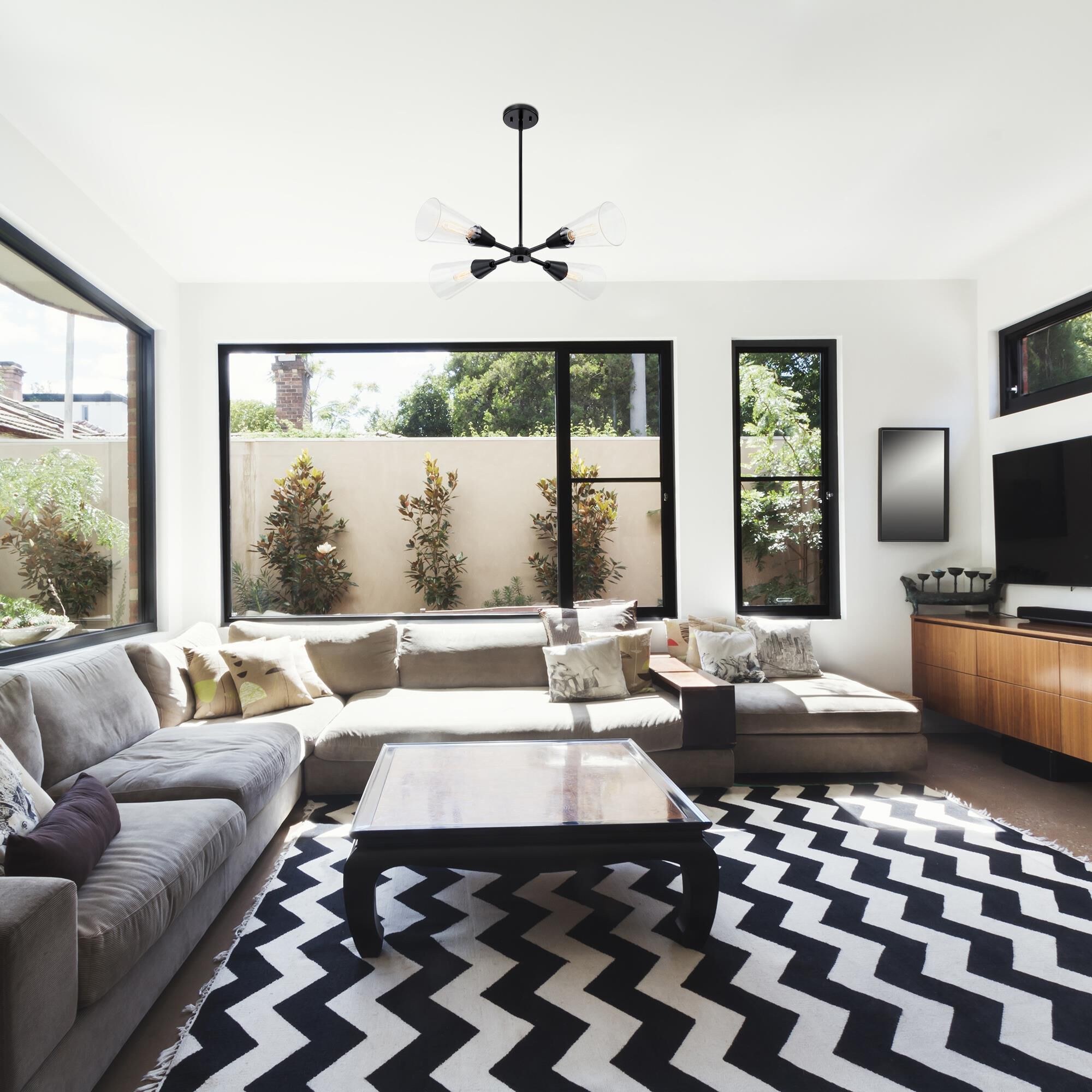 Norro 30 Inch 4 Light Chandelier by Designers Fountain