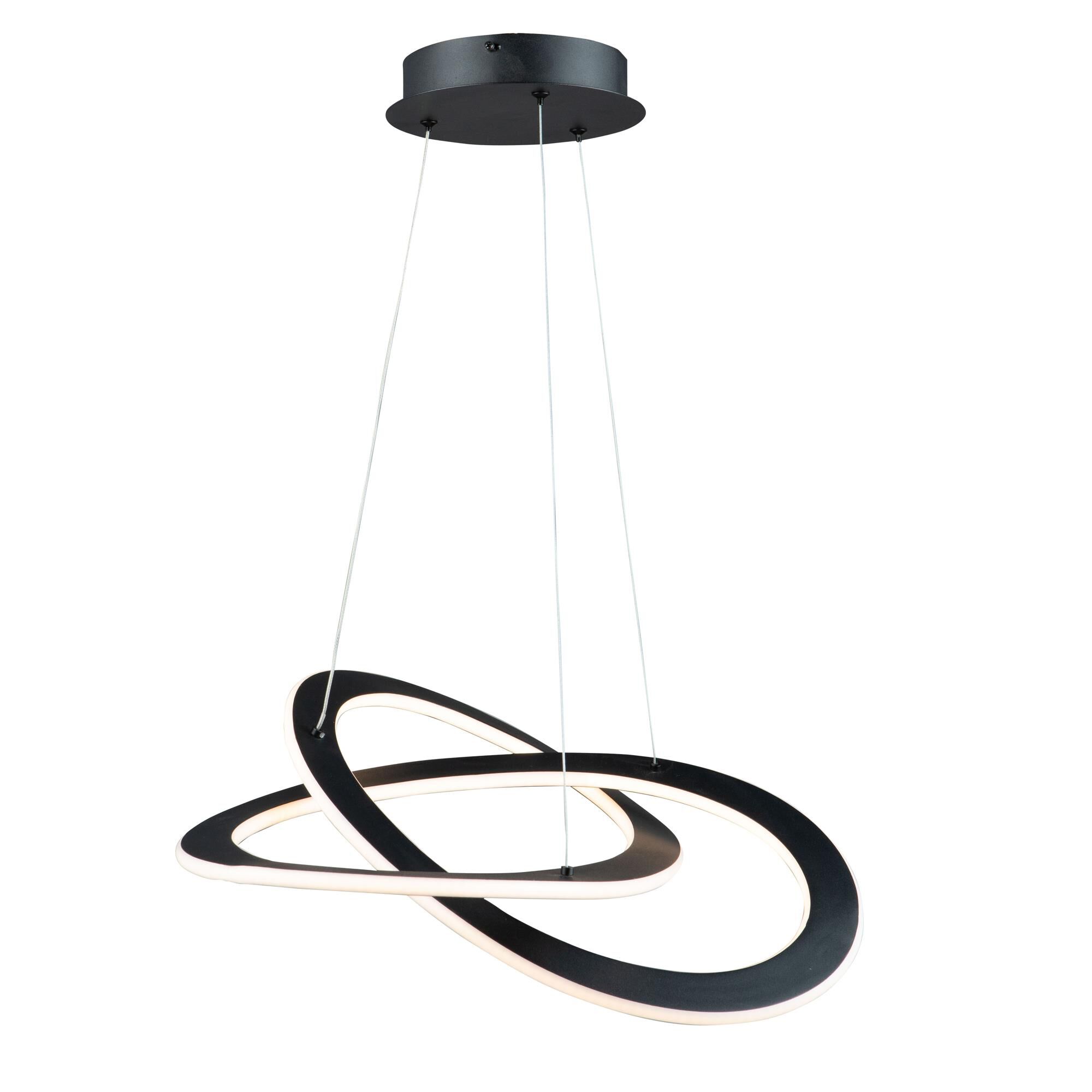 Wave 19 Inch 2 Light LED Mini Chandelier,