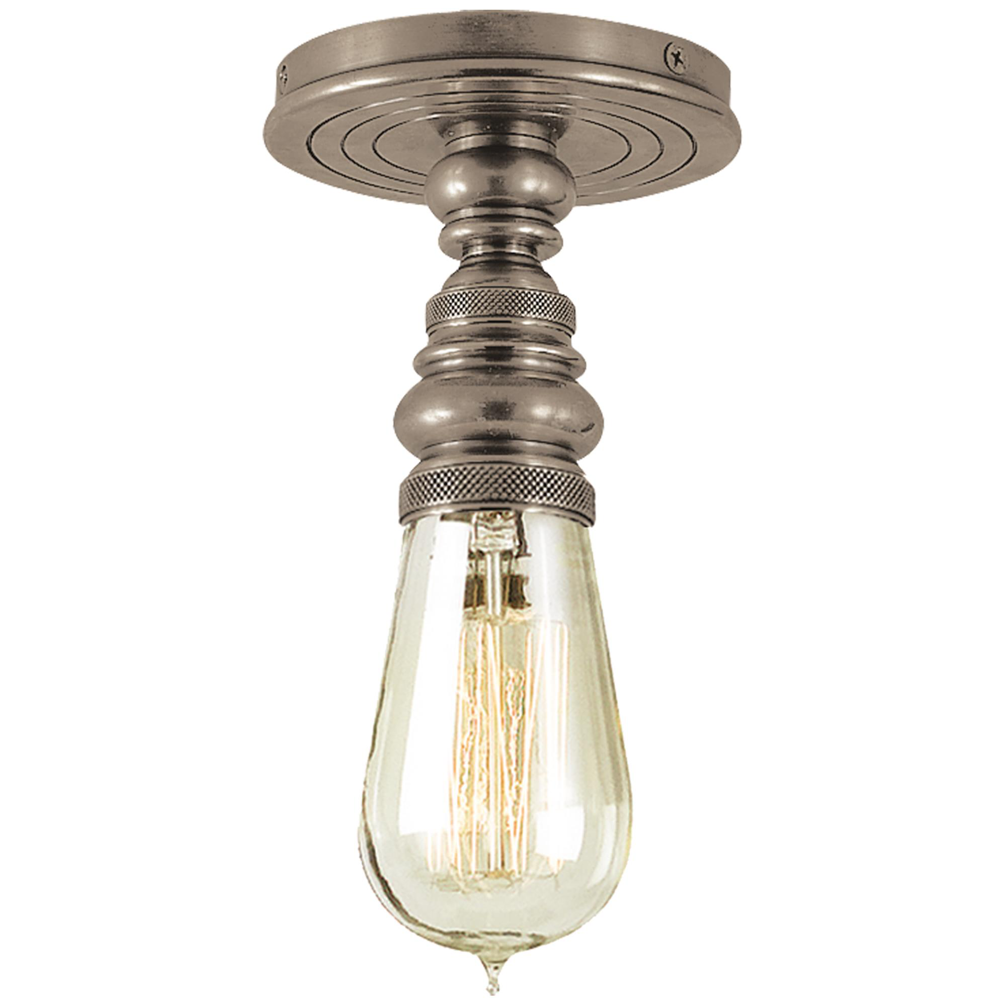 Shown in Antique Nickel finish and Without glass
