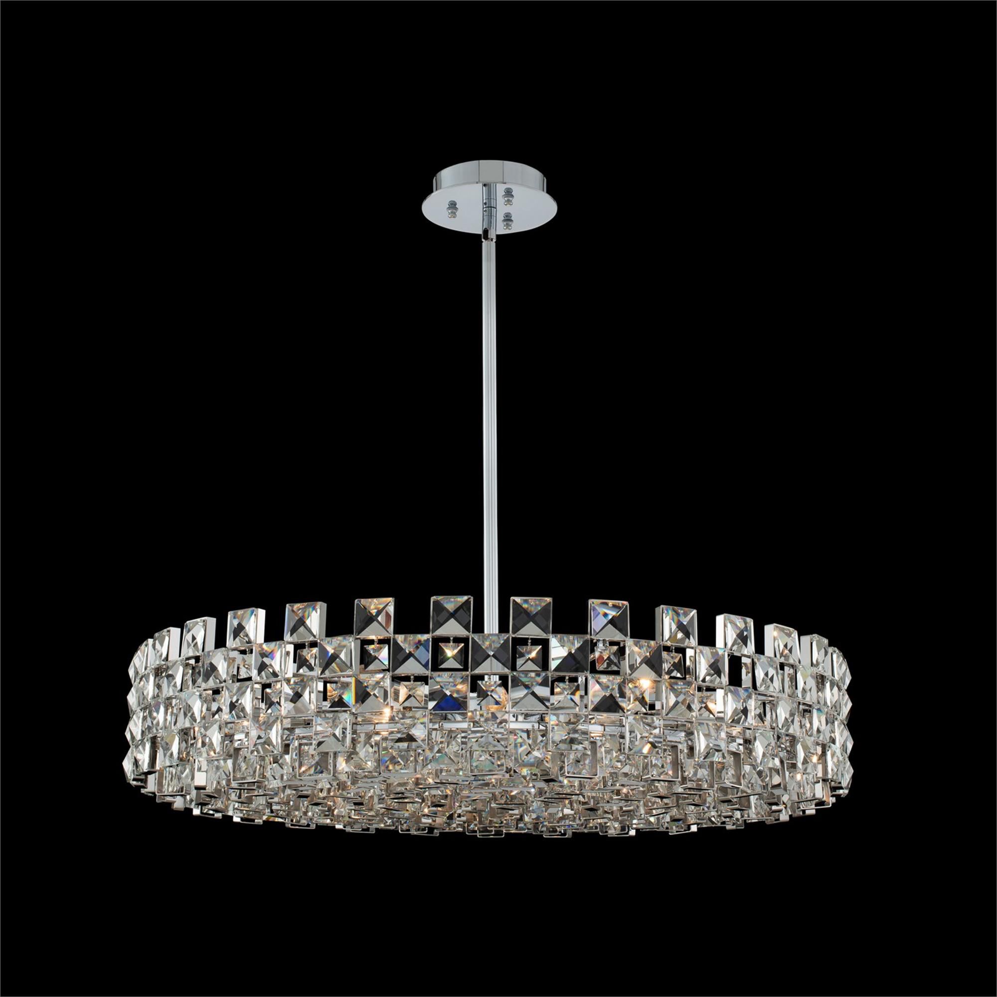 Shown in Polished Chrome finish and Firenze crystal