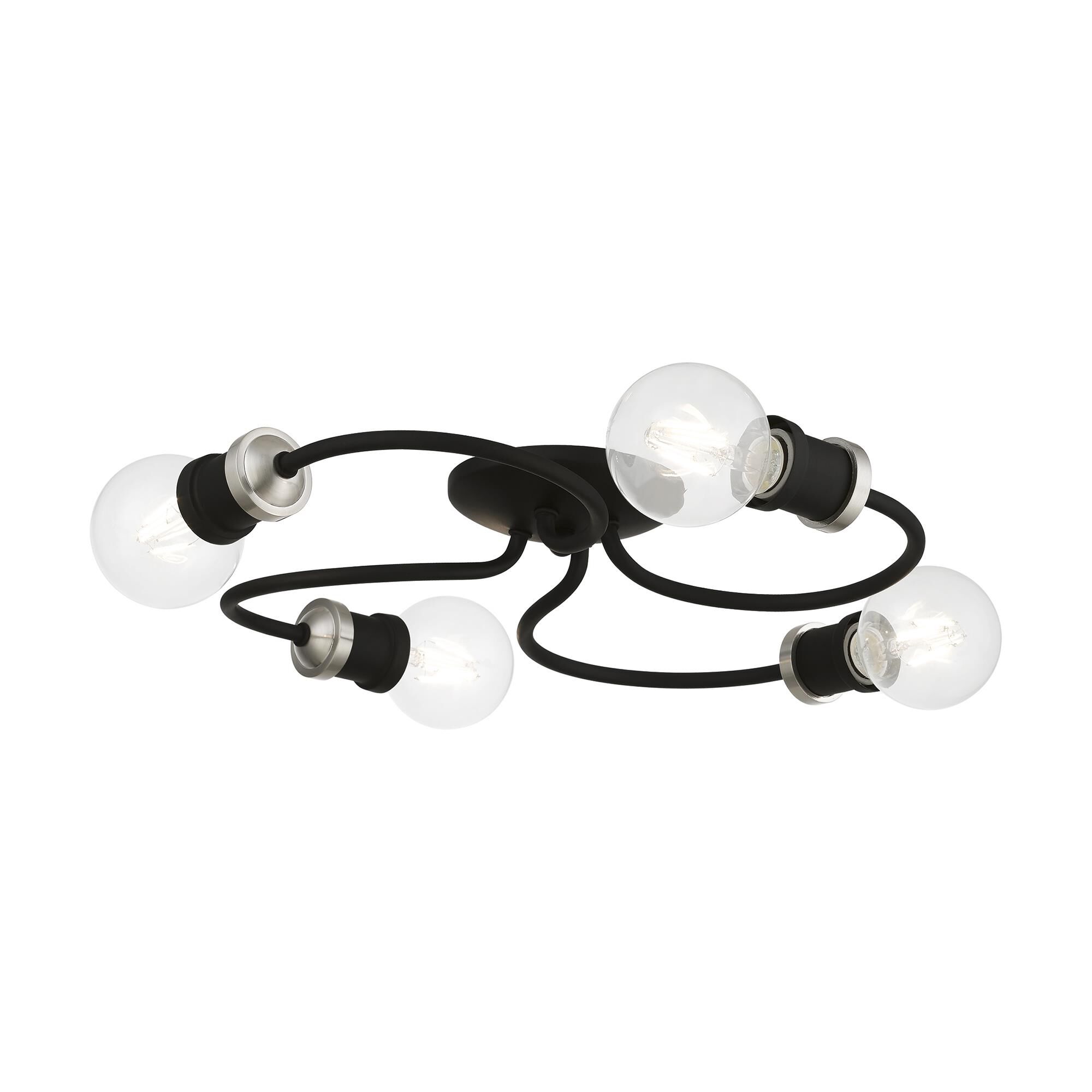 Shown in Black with Brushed Nickel Accents finish