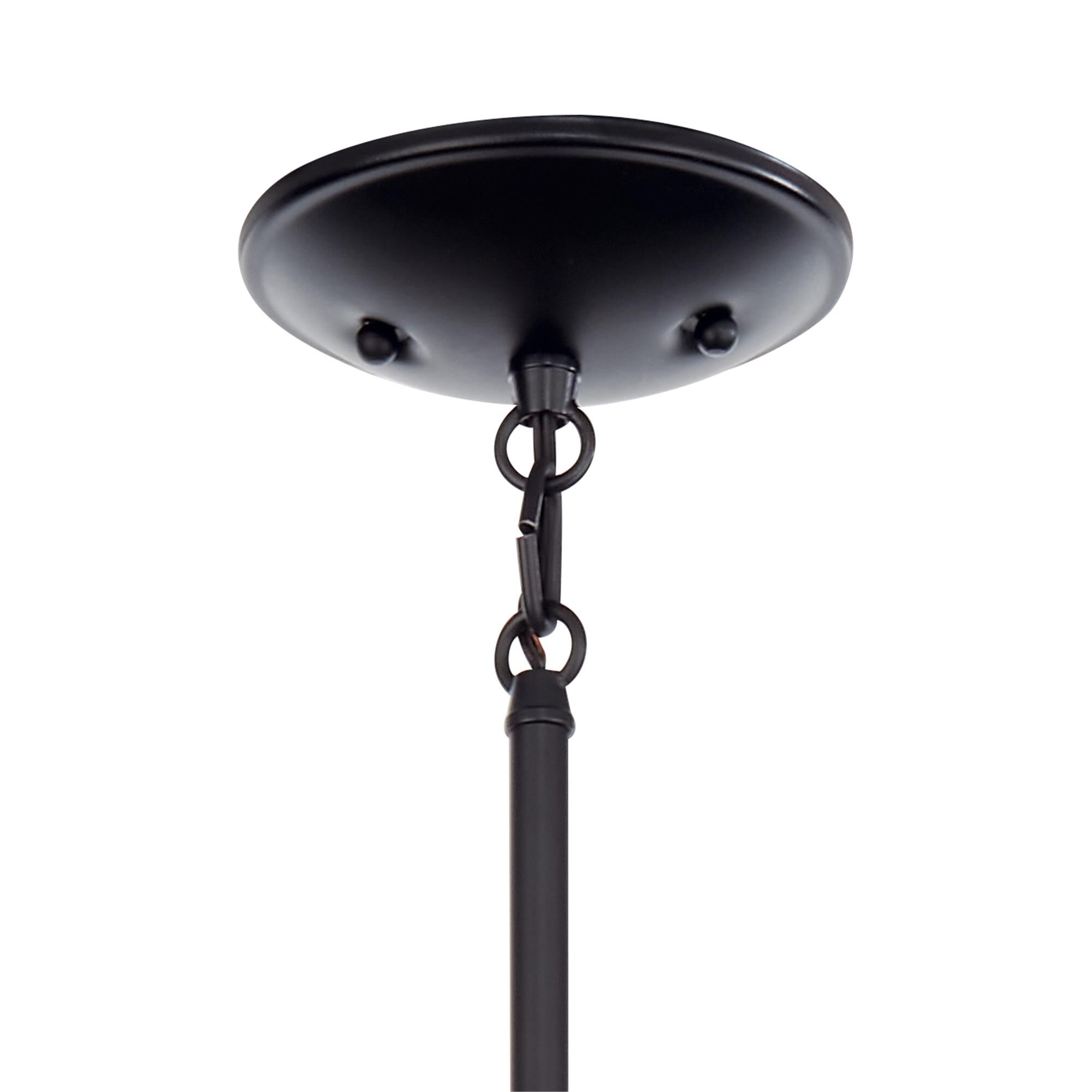 Shown in Black finish and Satin Etched glass