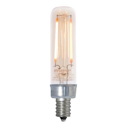 Dimmable 2.50 Watt 2100K T6 LED Light Bulb,