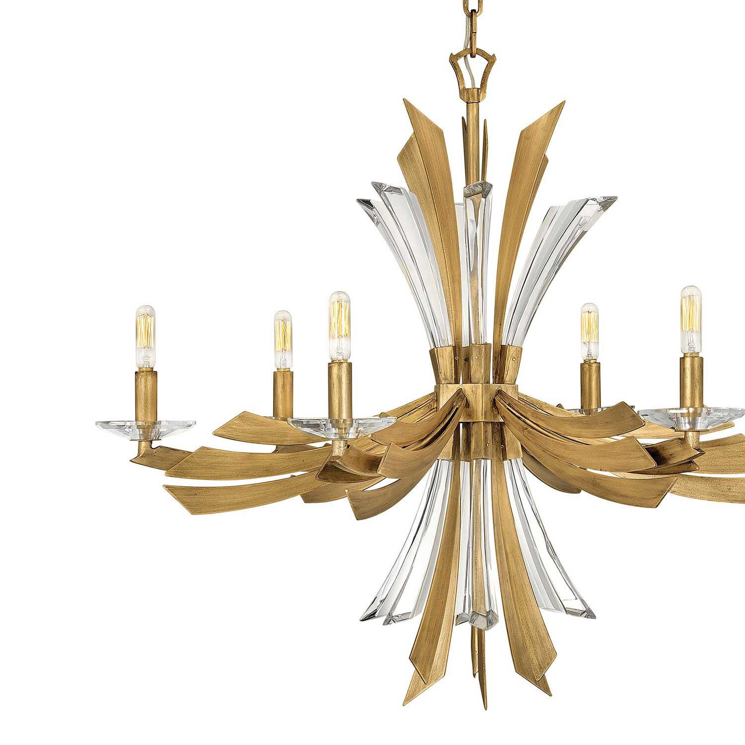 Vida 29 Inch 6 Light Chandelier by Fredrick Ramond
