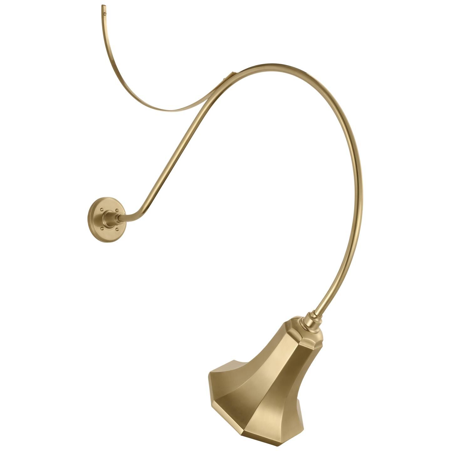 Shown in Hand-Rubbed Antique Brass finish and Gold shade