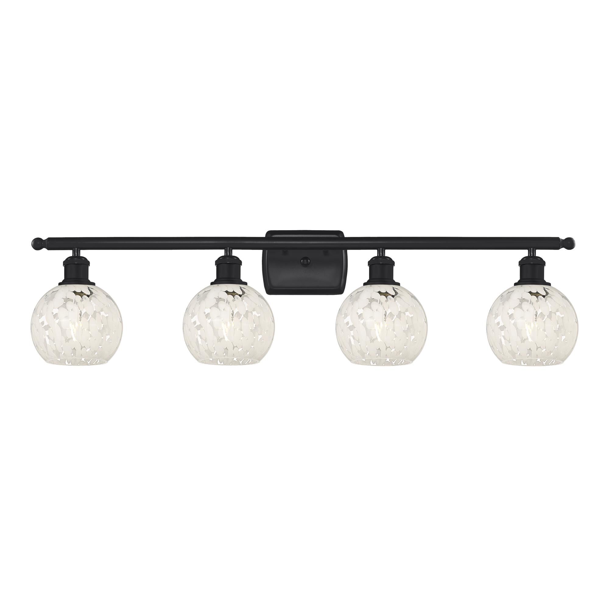 Bruno Marashlian White Mouchette 36 Inch Bath Vanity Light by Innovations Lighting