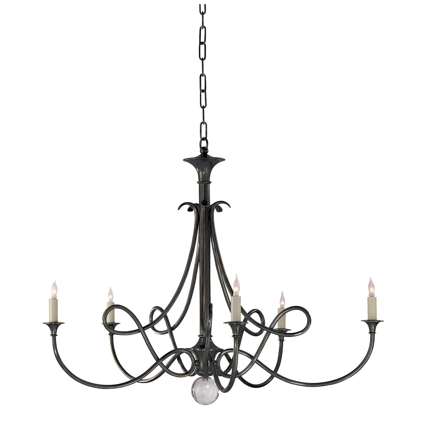 Eric Cohler Double Twist 36 Inch 5 Light Chandelier by Visual Comfort Signature Collection