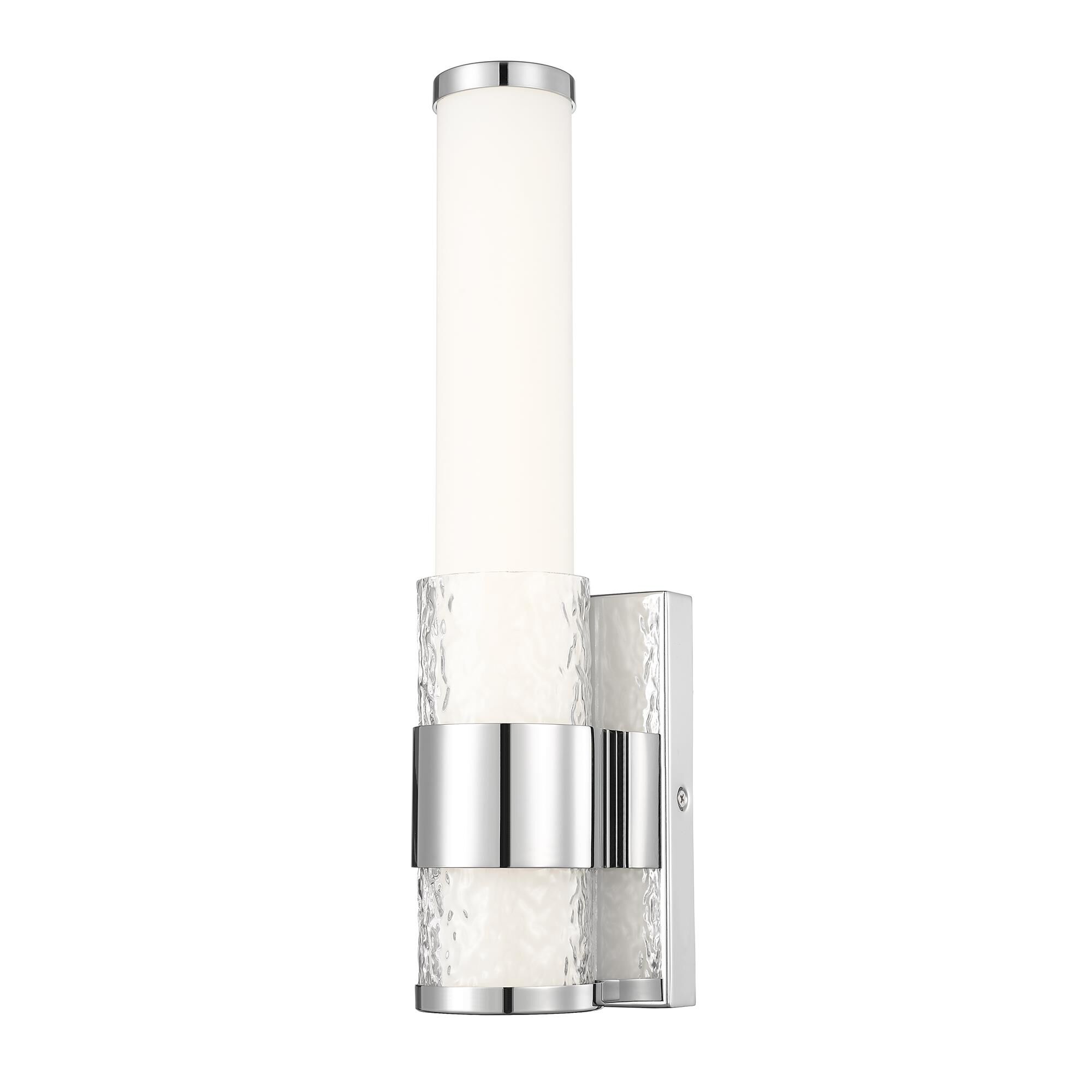 Shown in Chrome finish and Matte Opal glass and Matte Opal shade