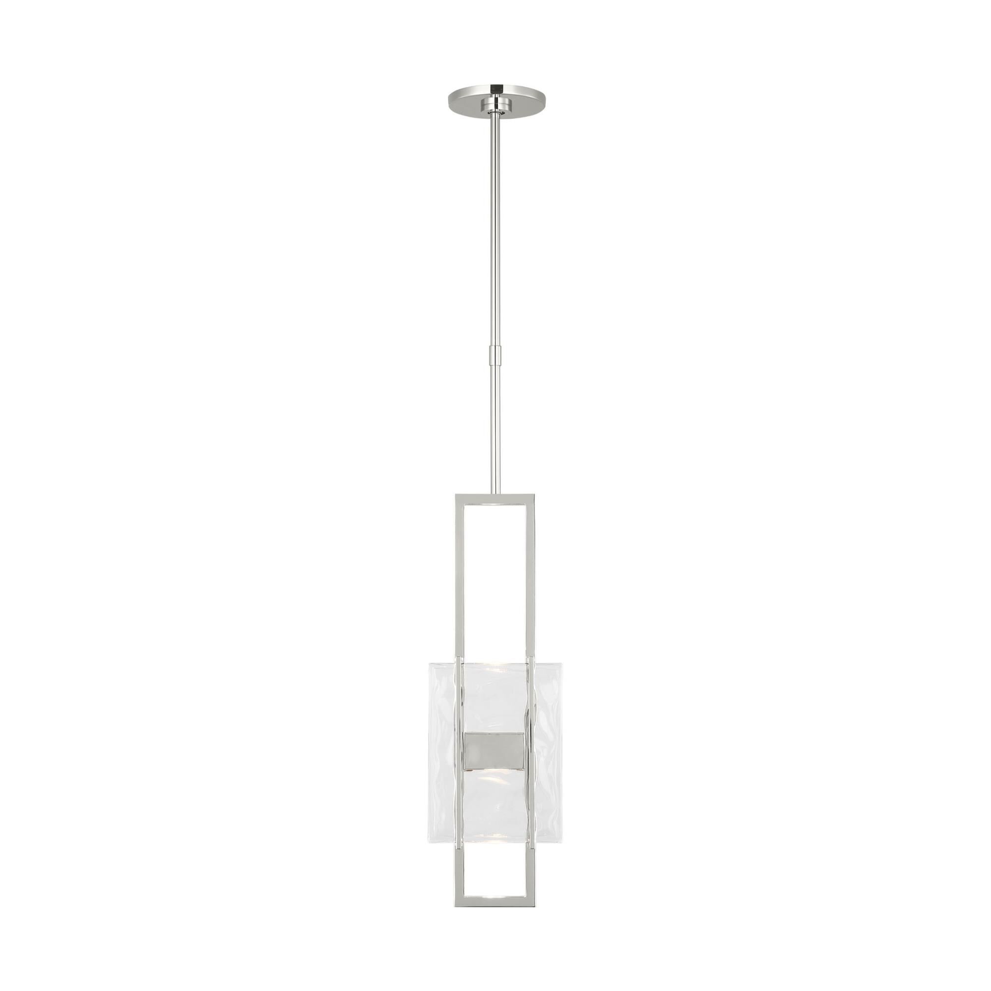 Shown in Polished Nickel finish and Clear glass