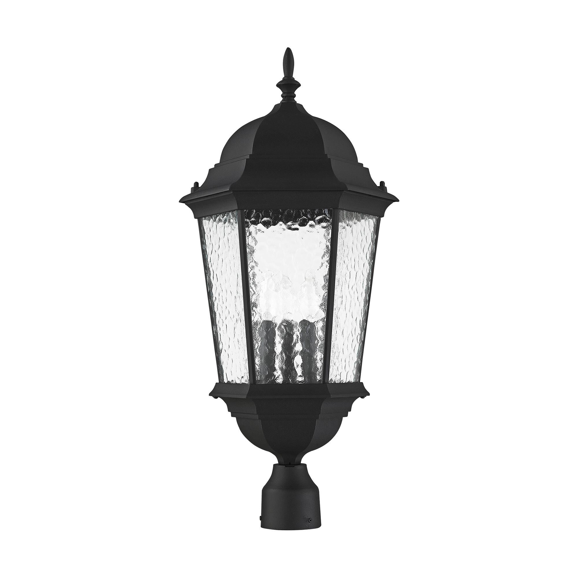 Hamilton 27 Inch Tall 3 Light Outdoor Post Lamp by Livex Lighting