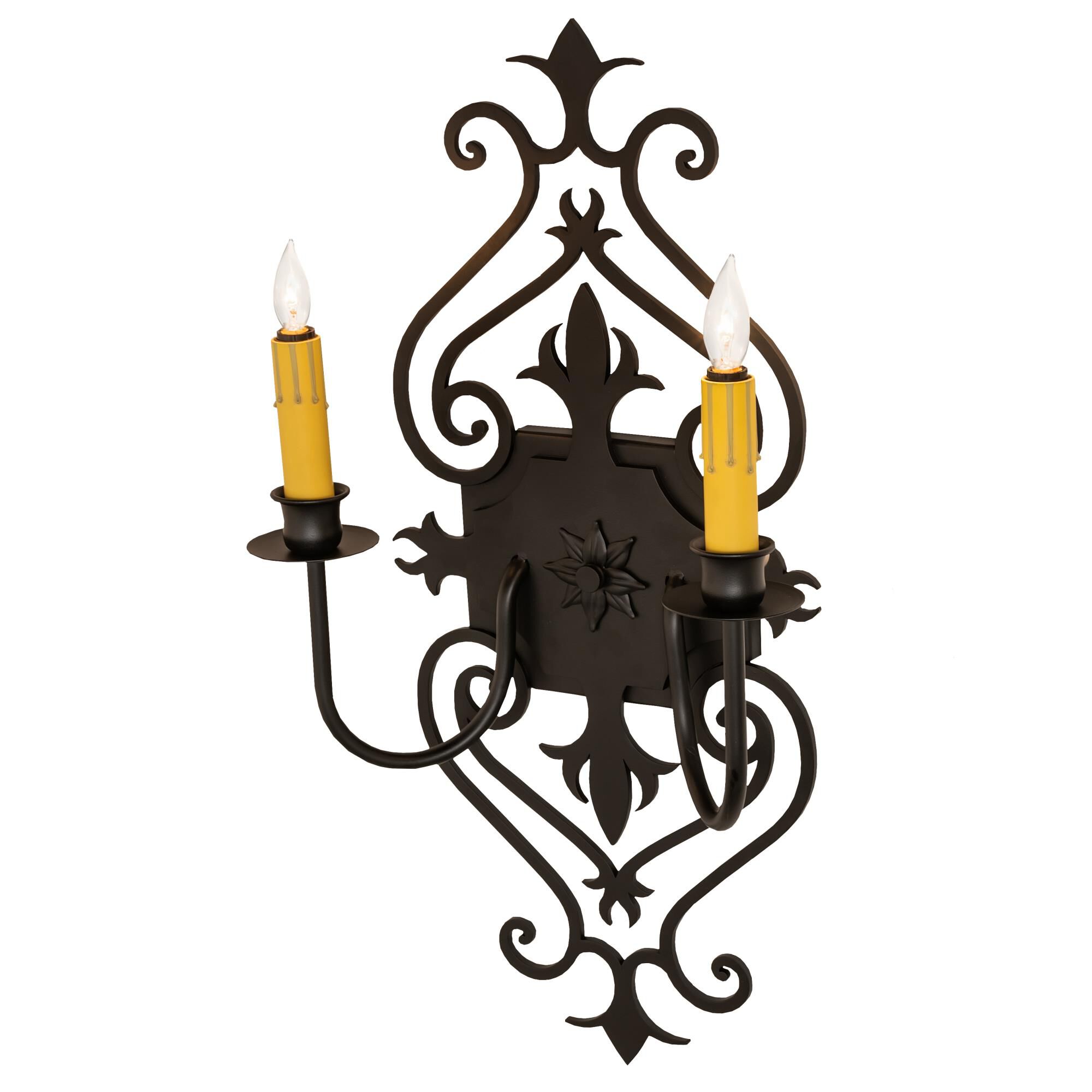 Louisa 21 Inch Tall 2 Light Outdoor Wall Light by Meyda Lighting