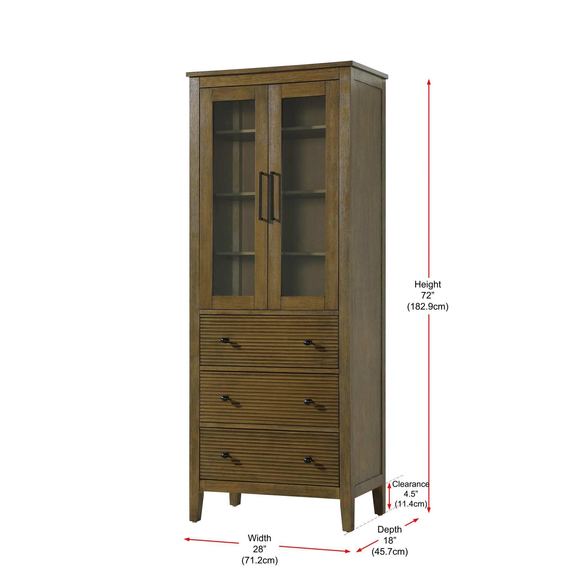 Blakely 72 Inch Storage Cabinet by Elegant Decor