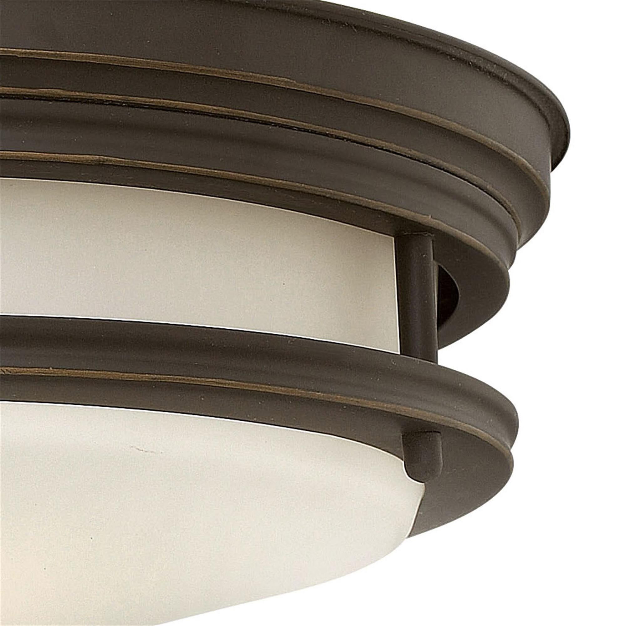 Shown in Oil Rubbed Bronze finish and Etched Opal glass