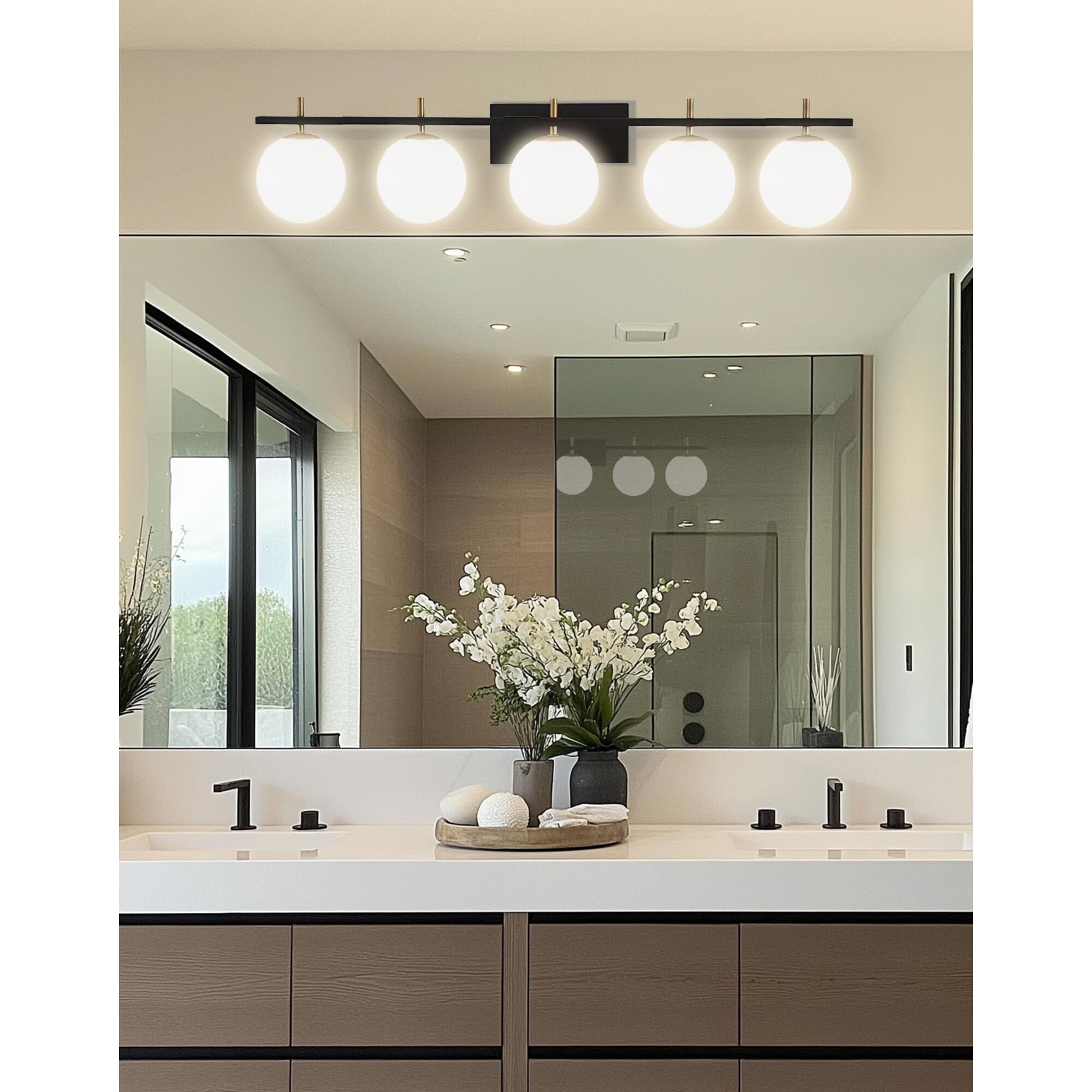 Vivaldi 41 Inch 5 Light Bath Vanity Light by Dainolite