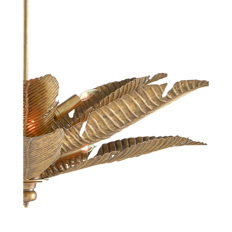 Tropical 6 Light Chandelier by Currey and Company