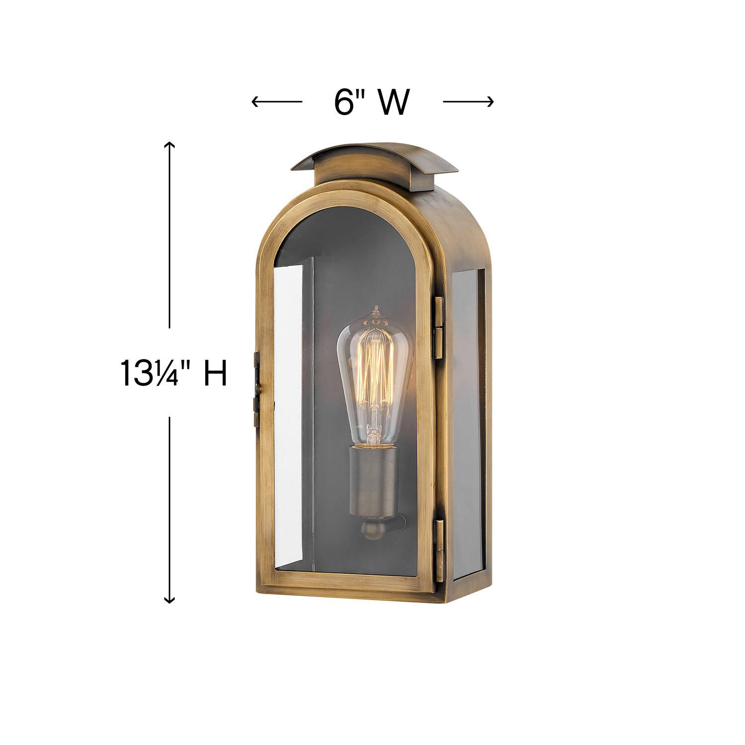 Hinkley Lighting Rowley 13 Inch Tall Outdoor Wall Light
