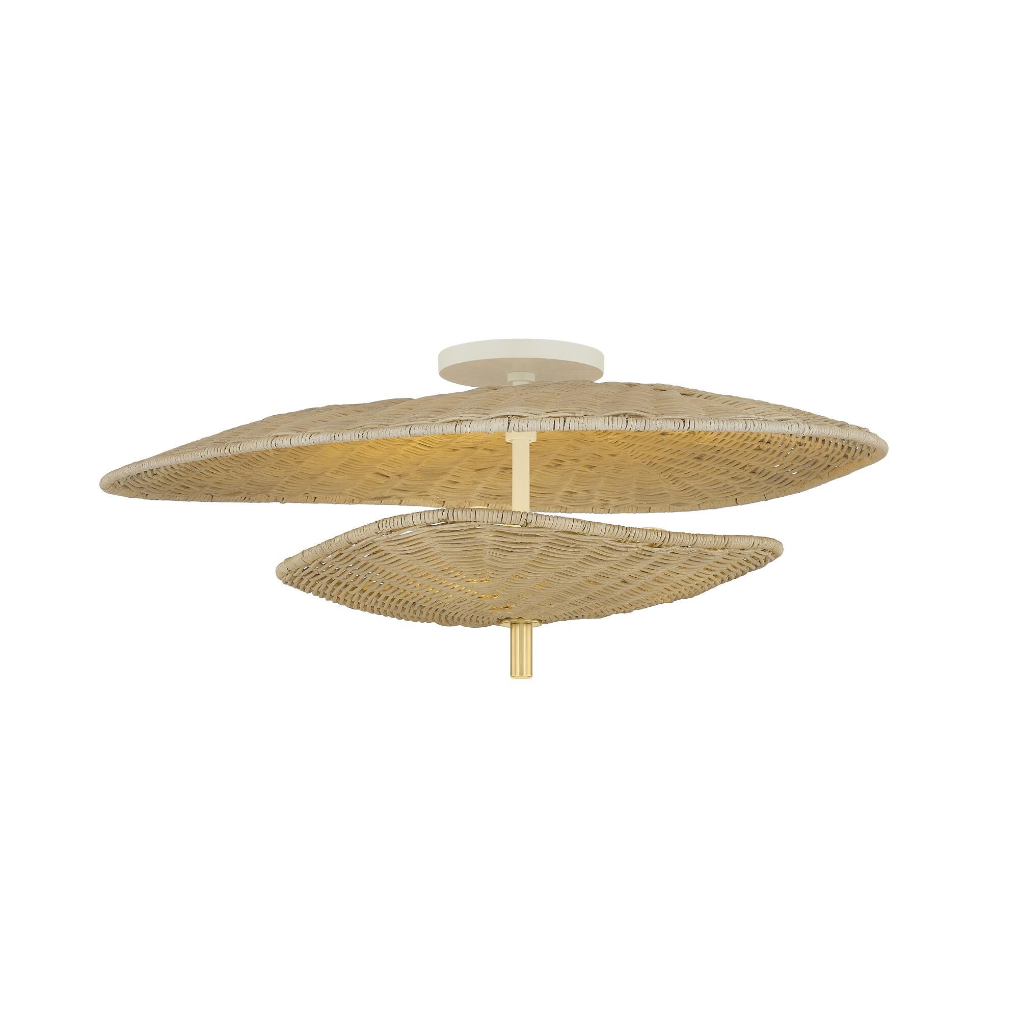 Megan Molten Marigold 24 Inch 3 Light Semi Flush Mount by Mitzi