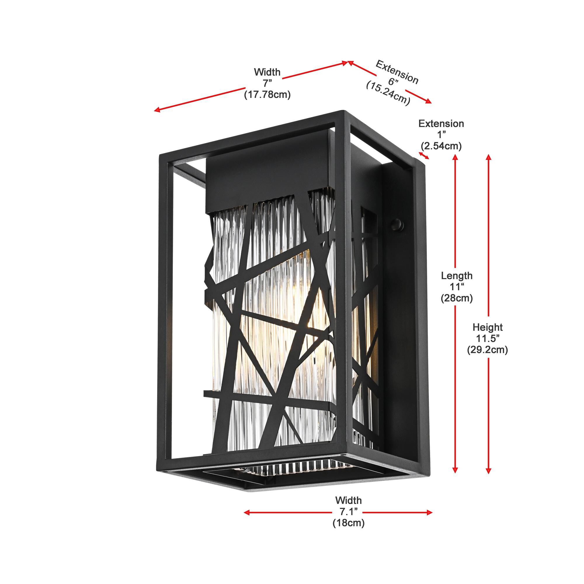 Shown in Black finish