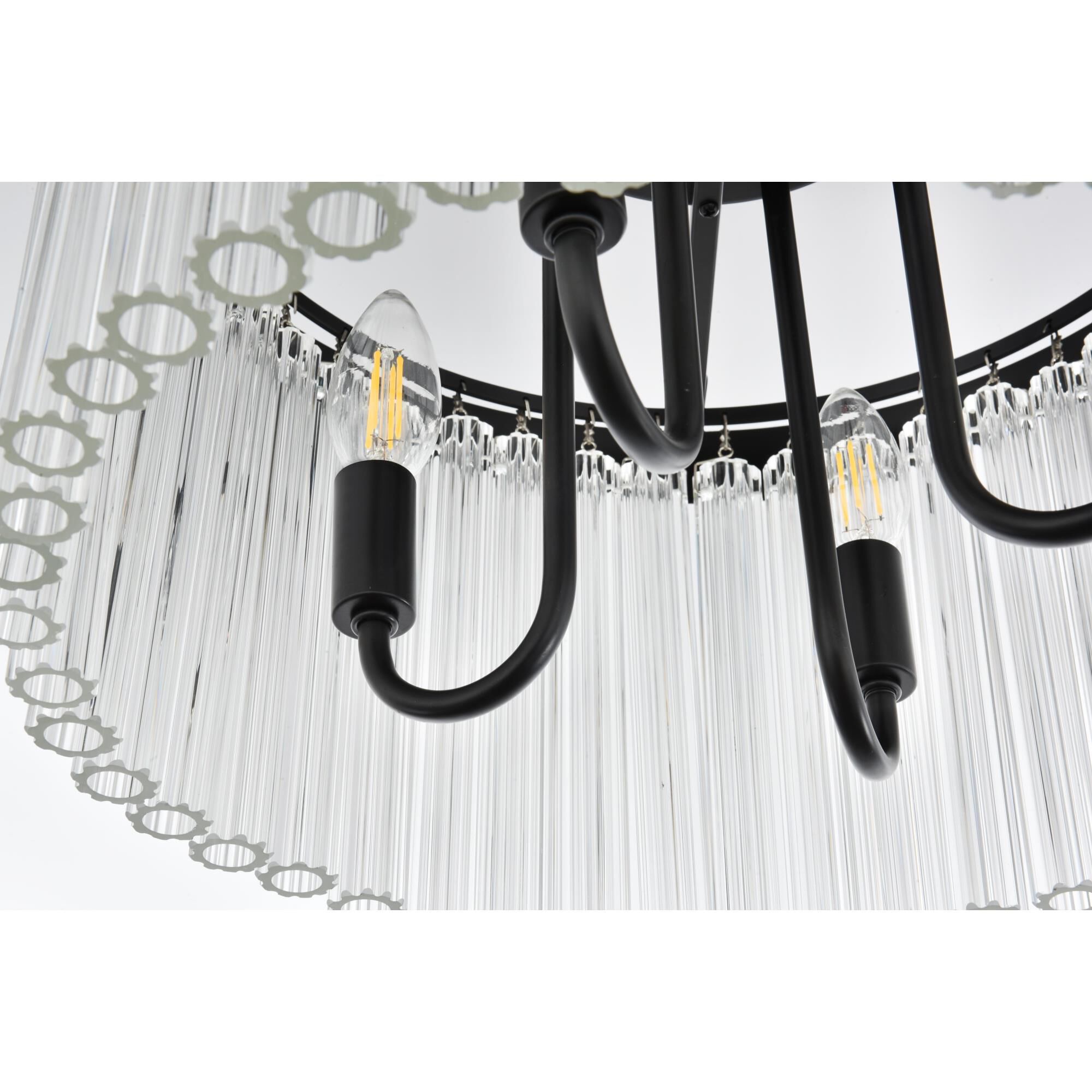 Shown in Black  finish and Rc crystal and Clear glass