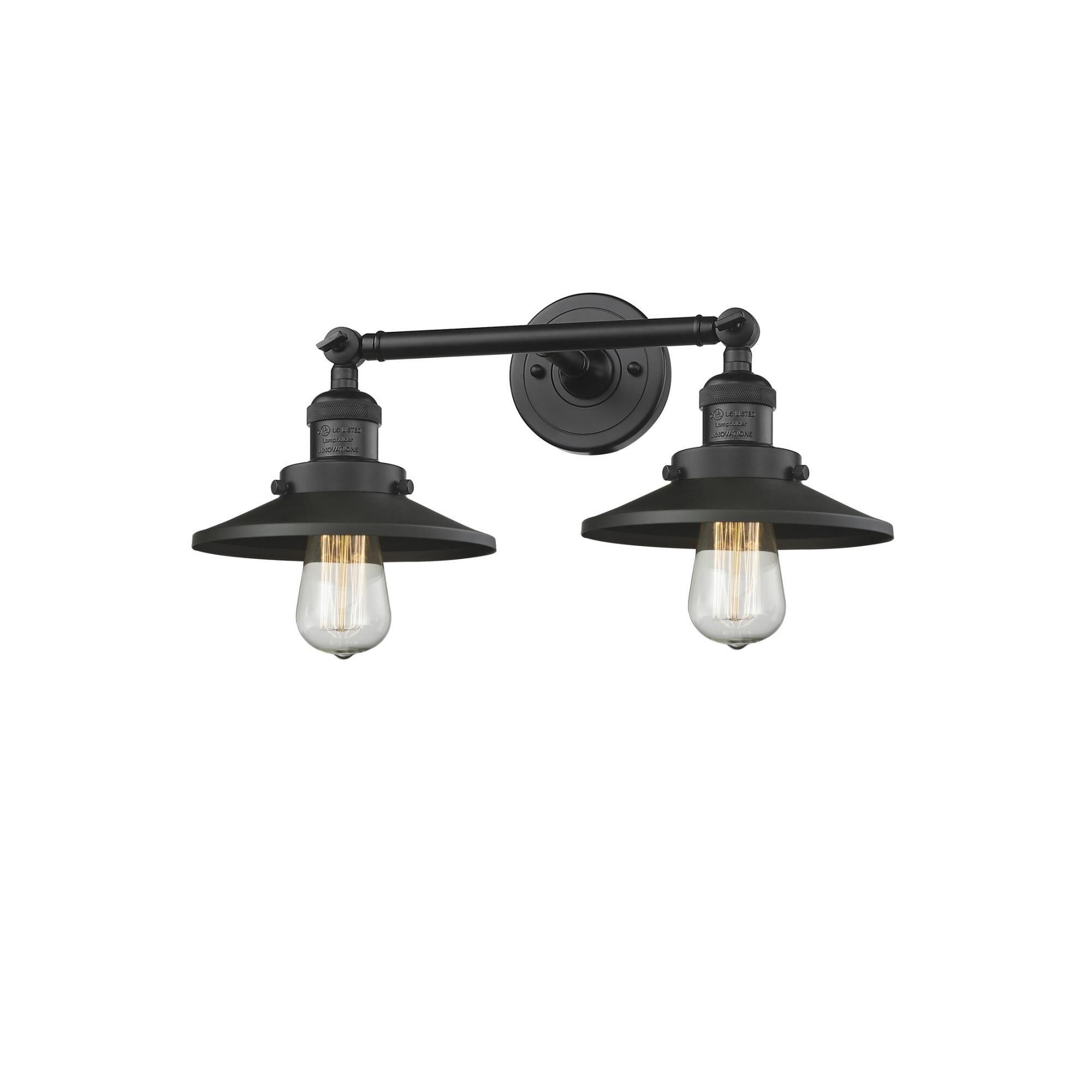 Shown in Matte Black finish and Matte Black shade