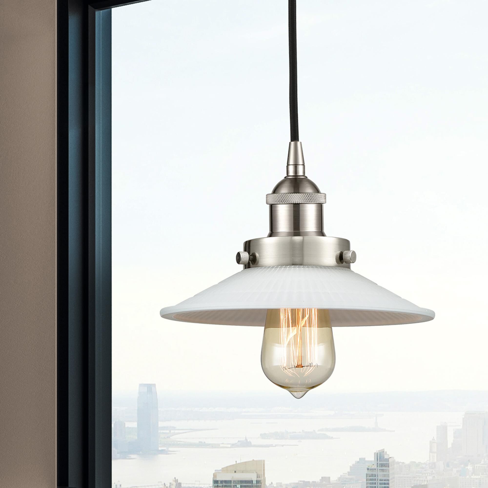 Bruno Marashlian Halophane 9 Inch Mini Pendant by Innovations Lighting