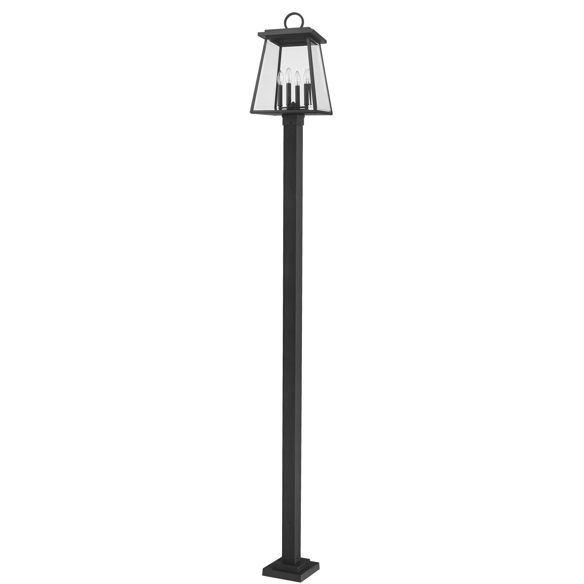 Broughton 115 Inch Tall 4 Light Outdoor Post Lamp by Z-Lite