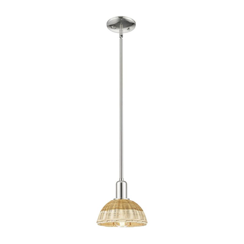 Bruno Marashlian Natural Ballston Dome 8 Inch Mini Pendant by Innovations Lighting
