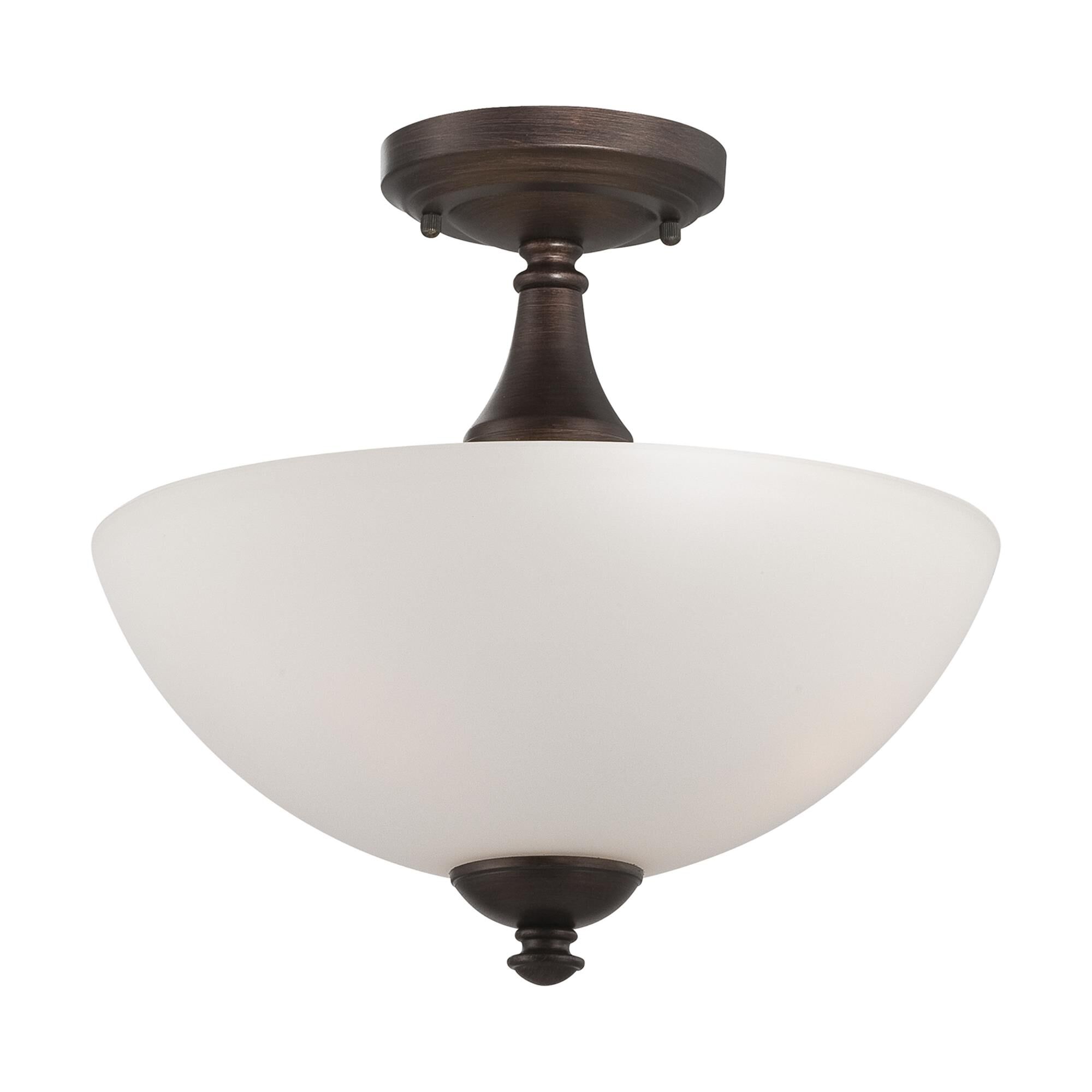 Patton 13 Inch 3 Light Semi Flush Mount by Nuvo Lighting