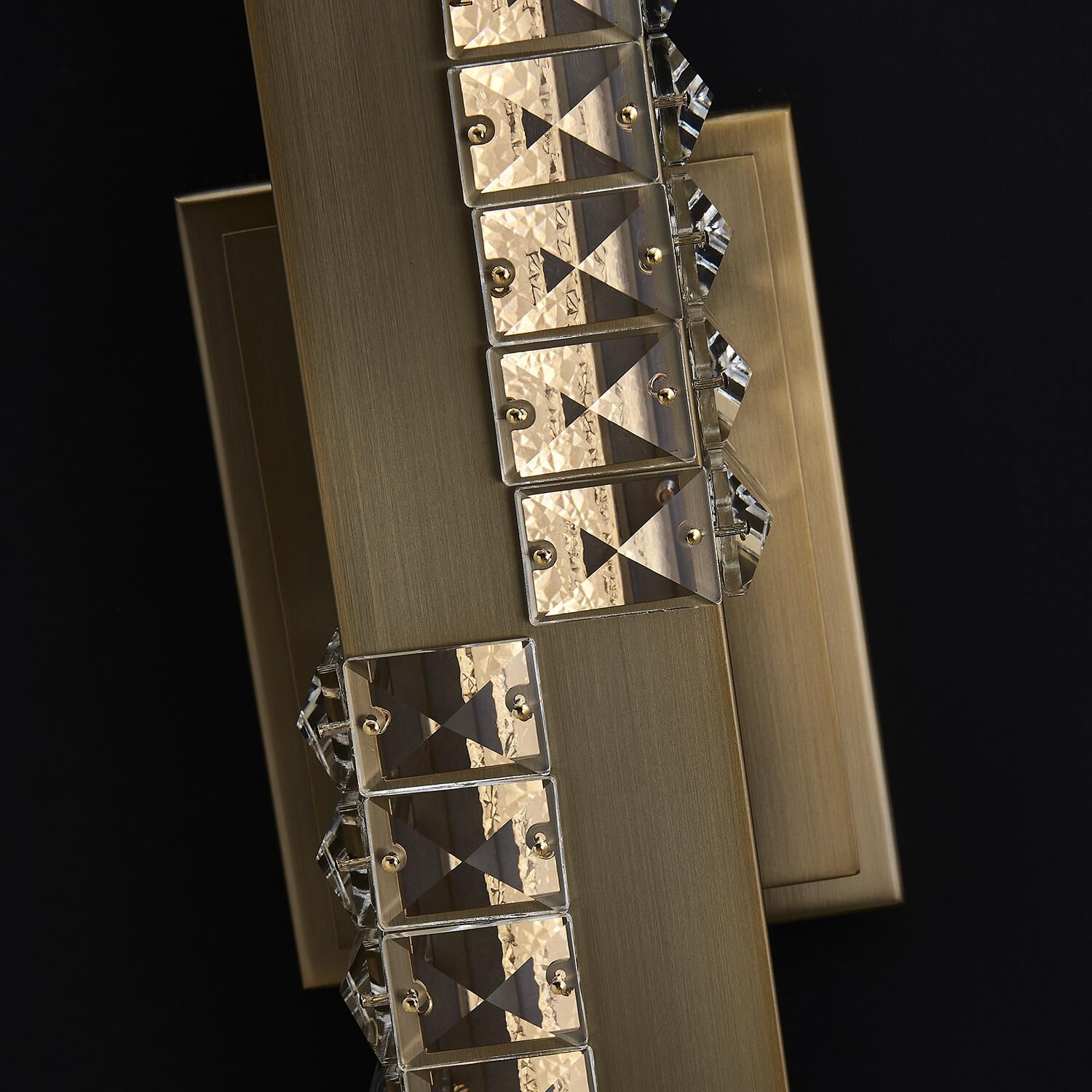 Shown in Winter Brass finish and Firenze Clear crystal