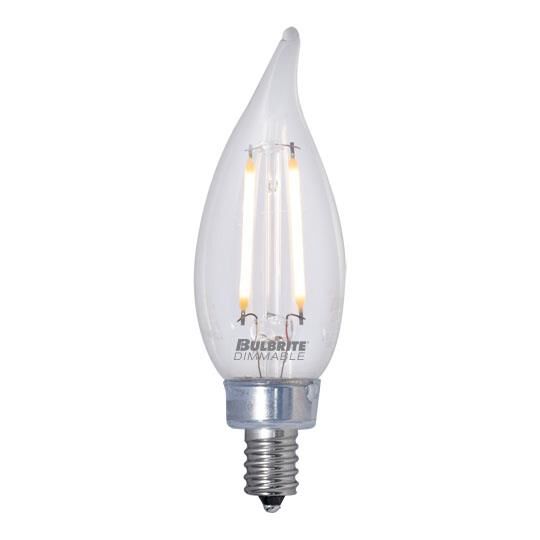 Dimmable 2.50 Watt 2700K CA10 LED Light Bulb,