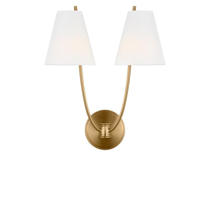 Chapman & Myers Marina 18 Inch 2 Light Wall Sconce by Visual Comfort Studio