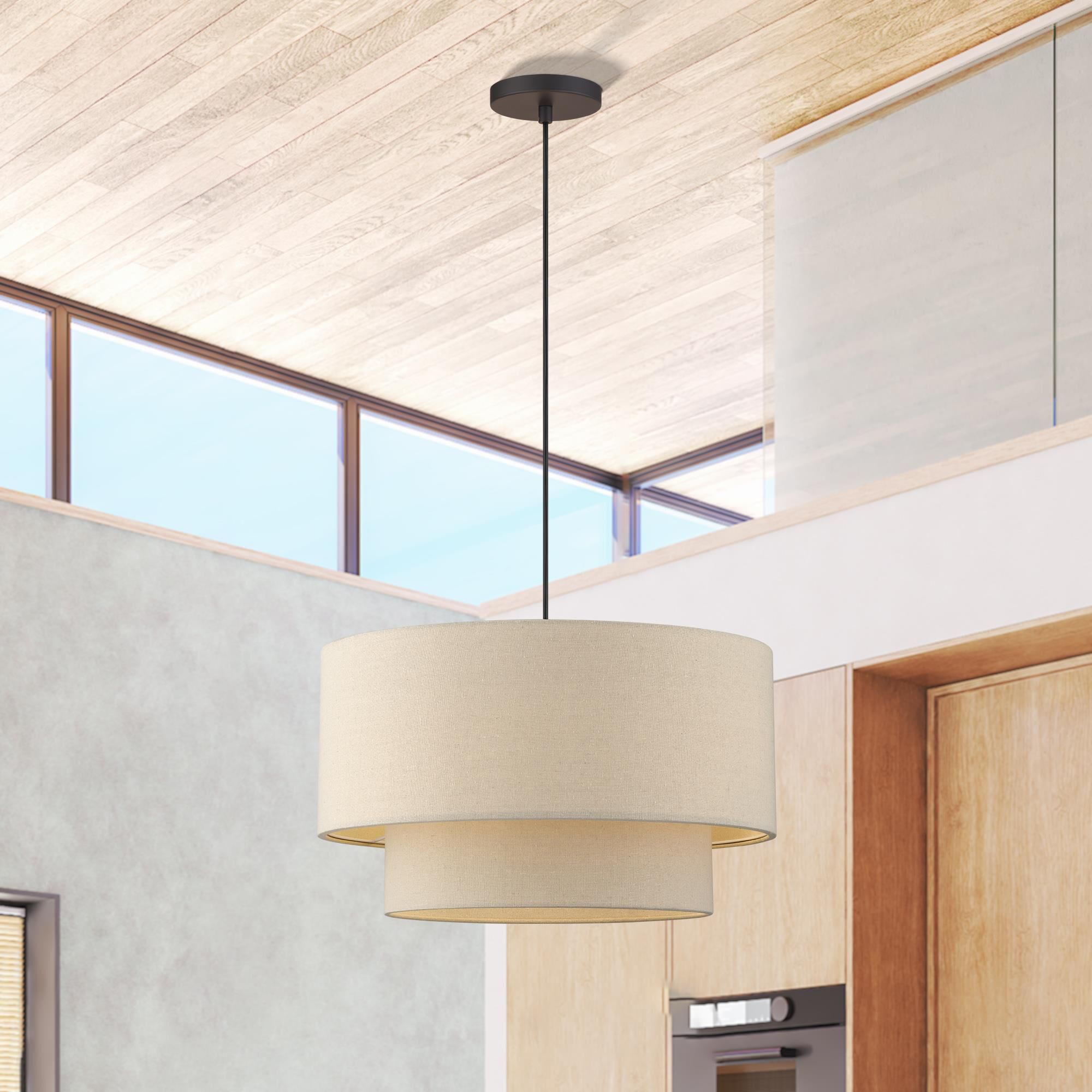 Bellingham 20 Inch Large Pendant by Livex Lighting