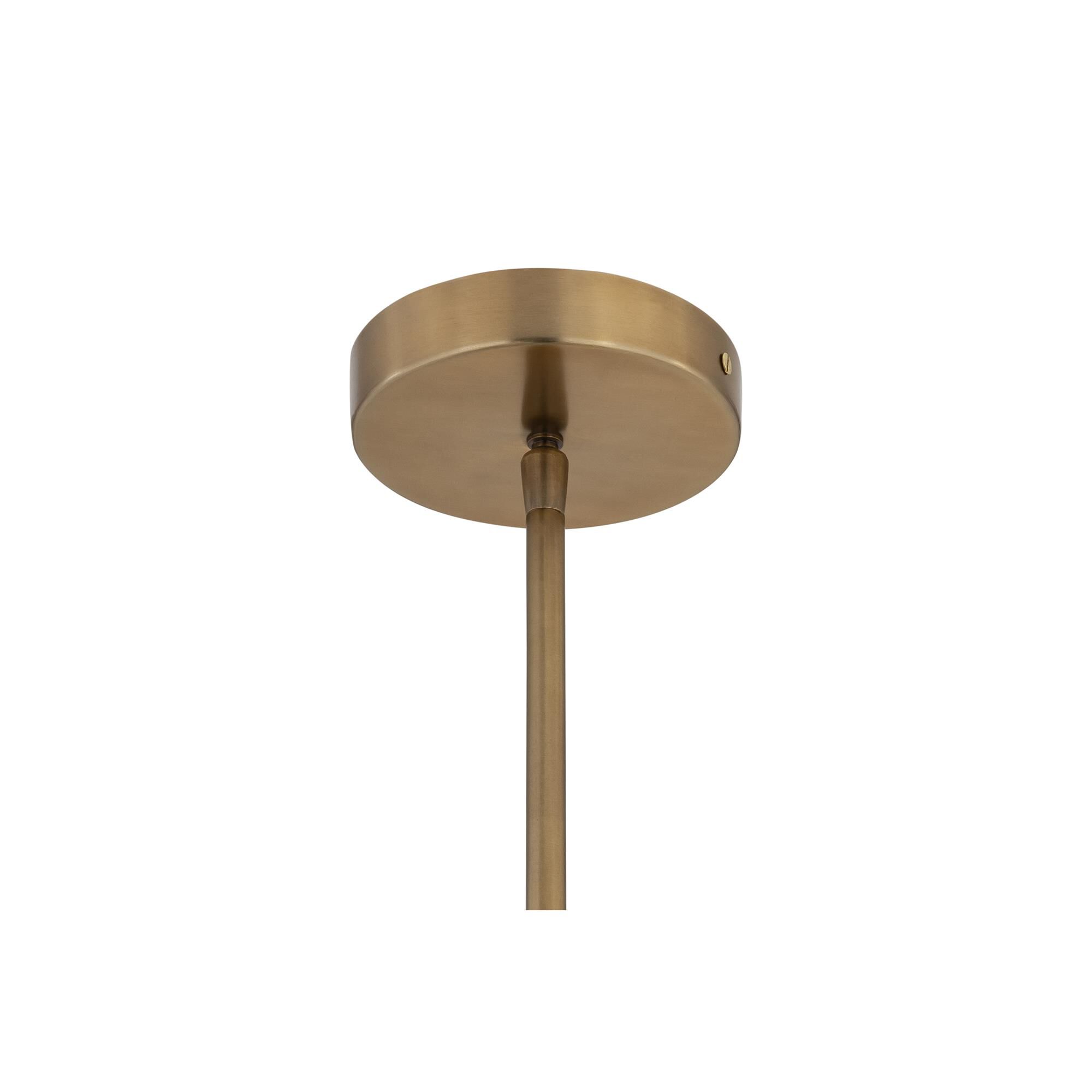 Shown in Legacy Brass finish and Opal glass