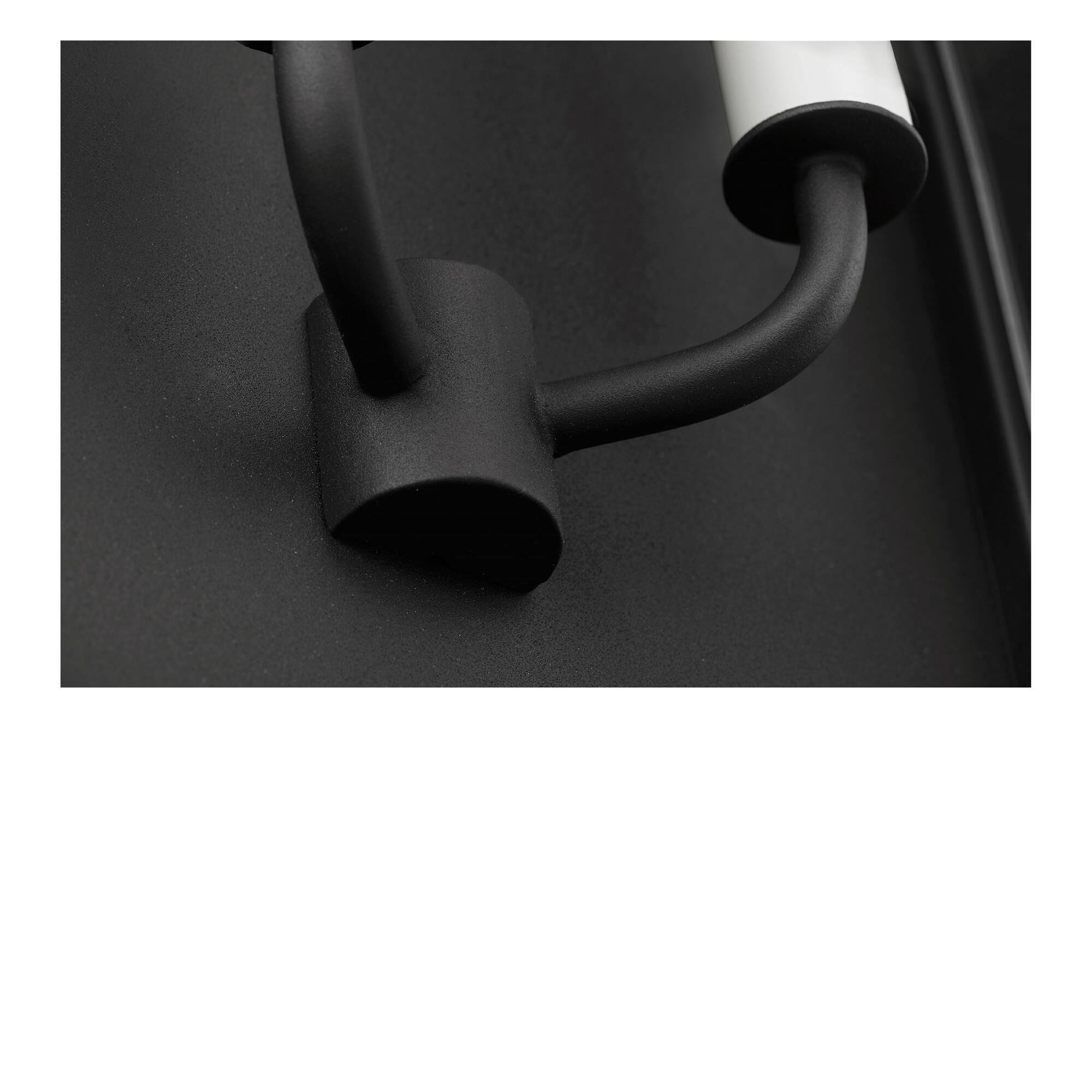 Shown in Textured Black finish and Clear glass