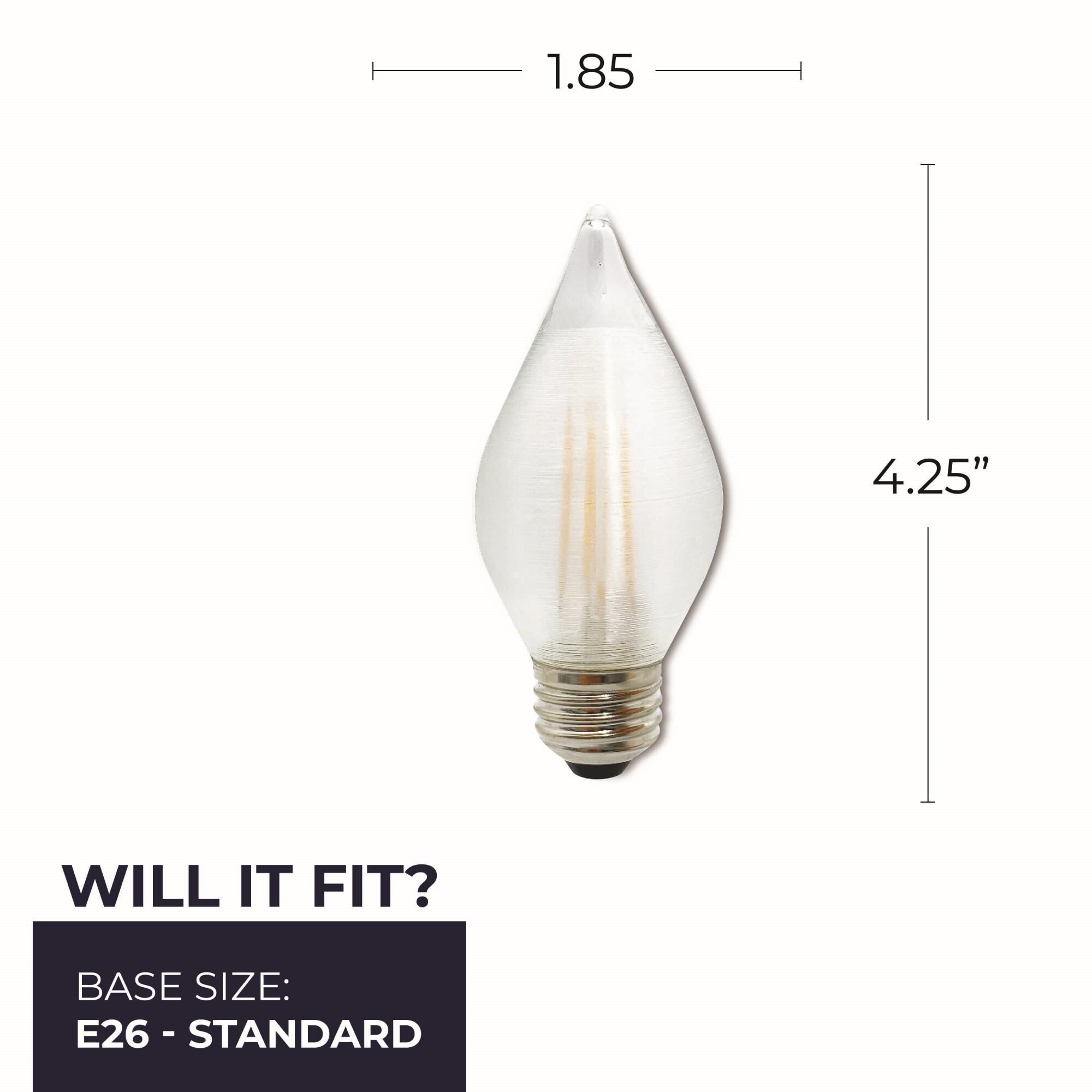 Dimmable 4 Watt 2700K C15 LED Light Bulb by Bulbrite