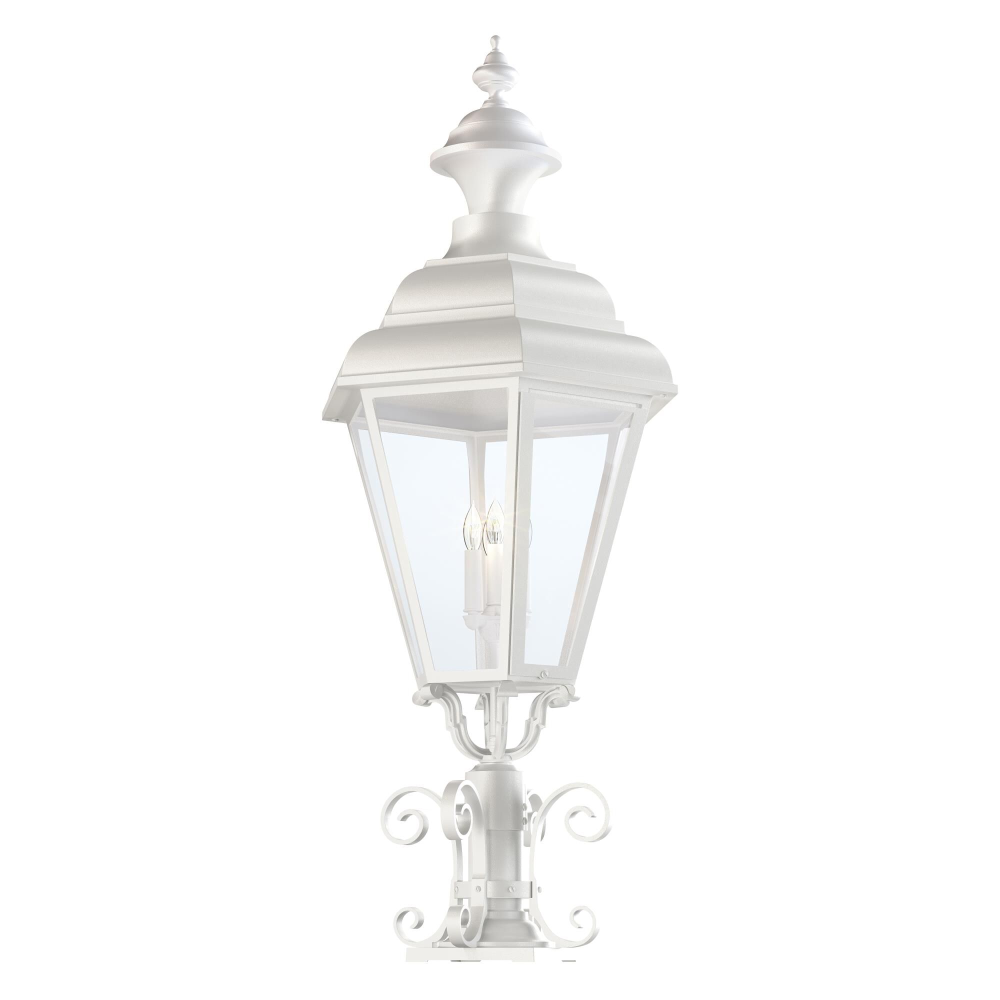 Shown in White finish and Ca glass