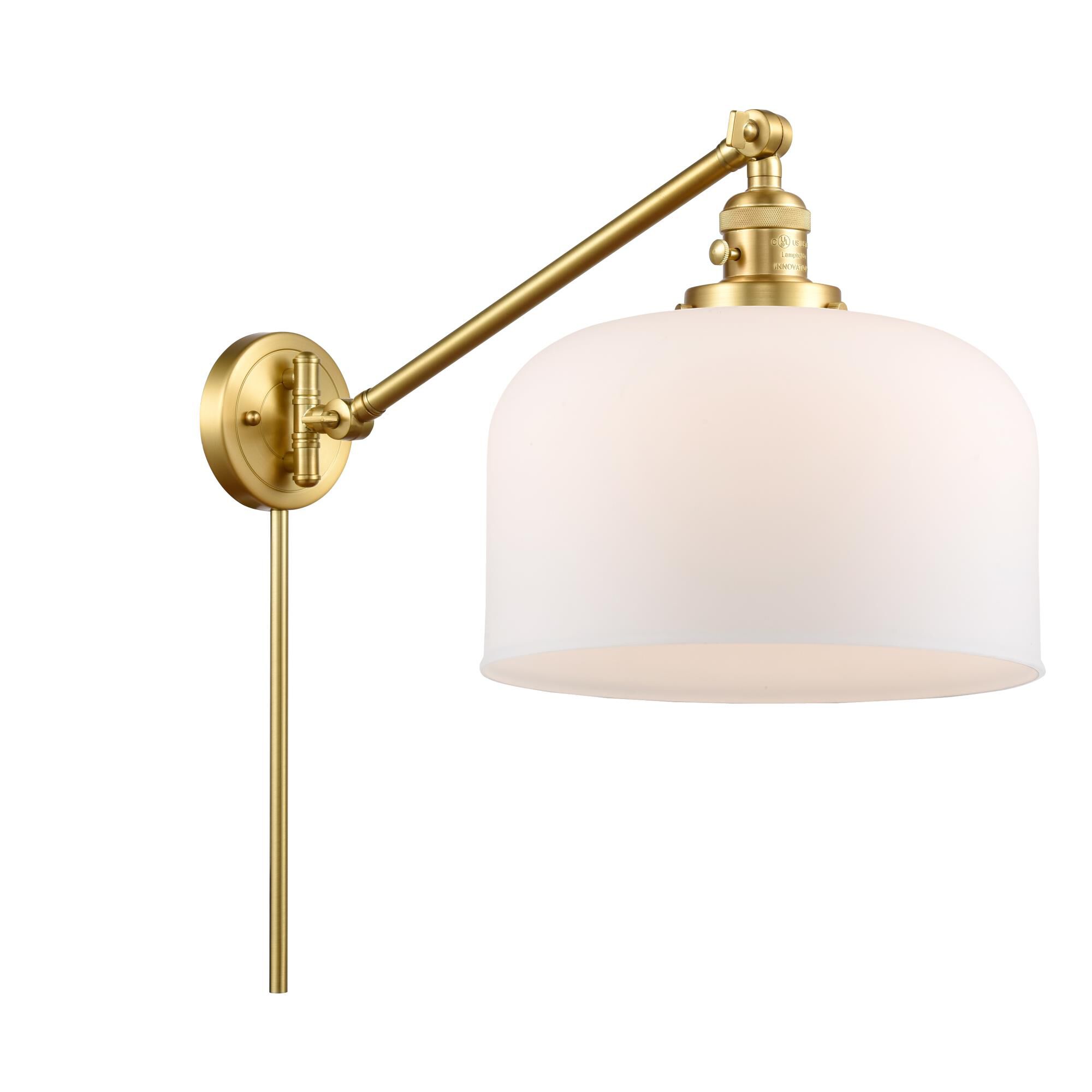 Bruno Marashlian X-Large Bell Wall Swing Lamp by Innovations Lighting