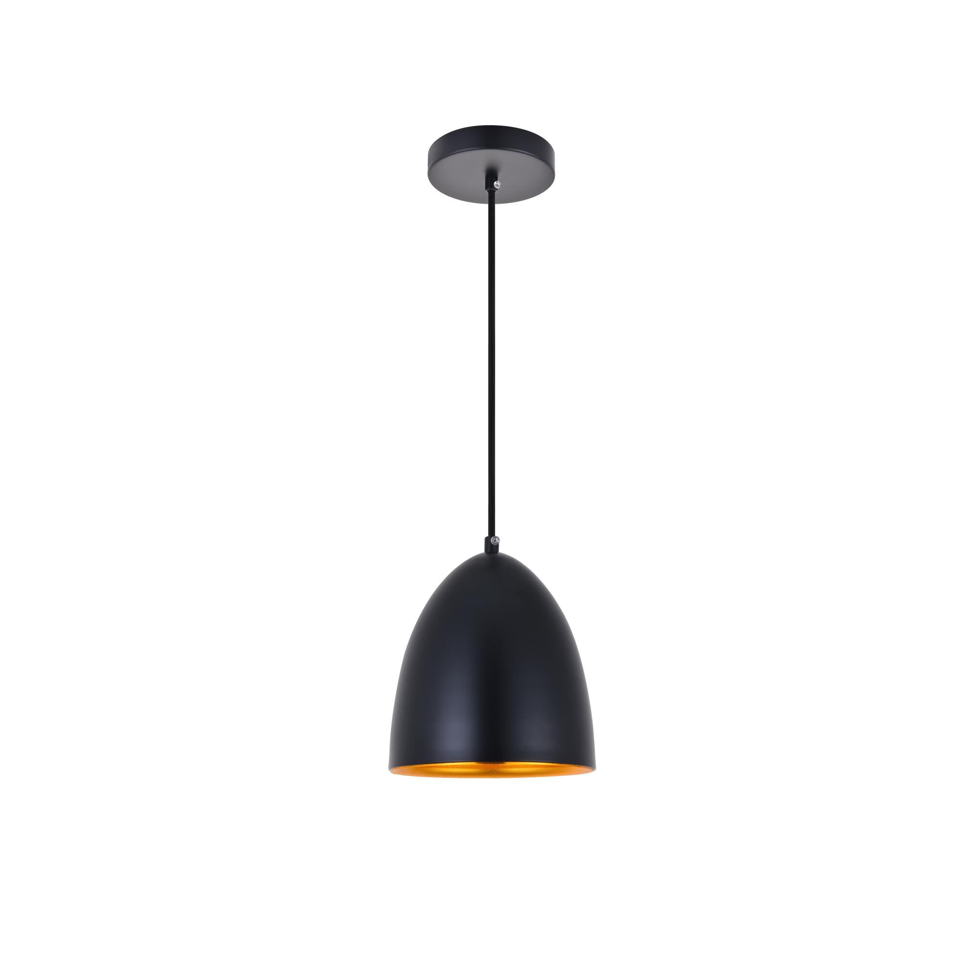 Shown in Black finish and Black Aluminum shade