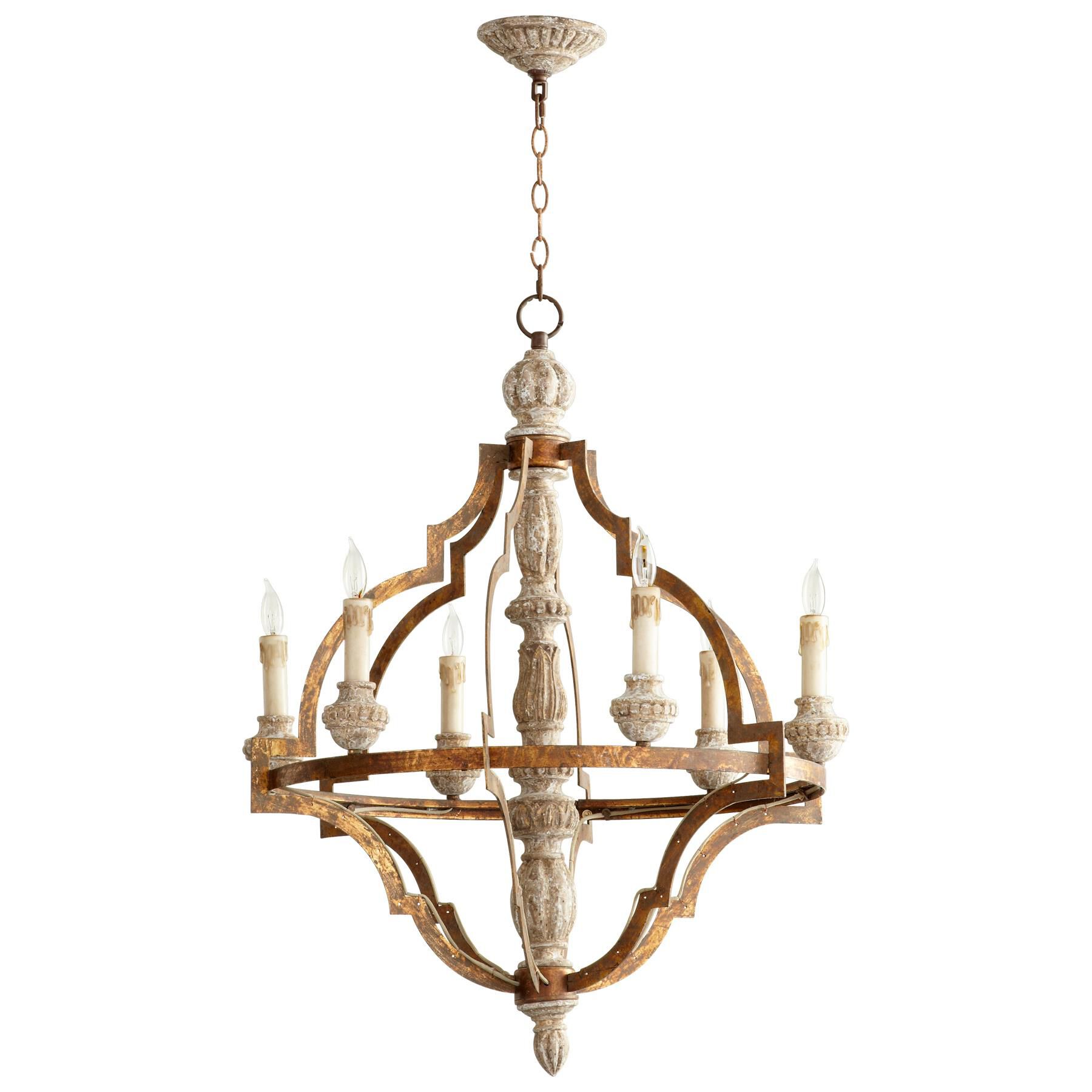 Bastille 6 Light Chandelier by Cyan Designs