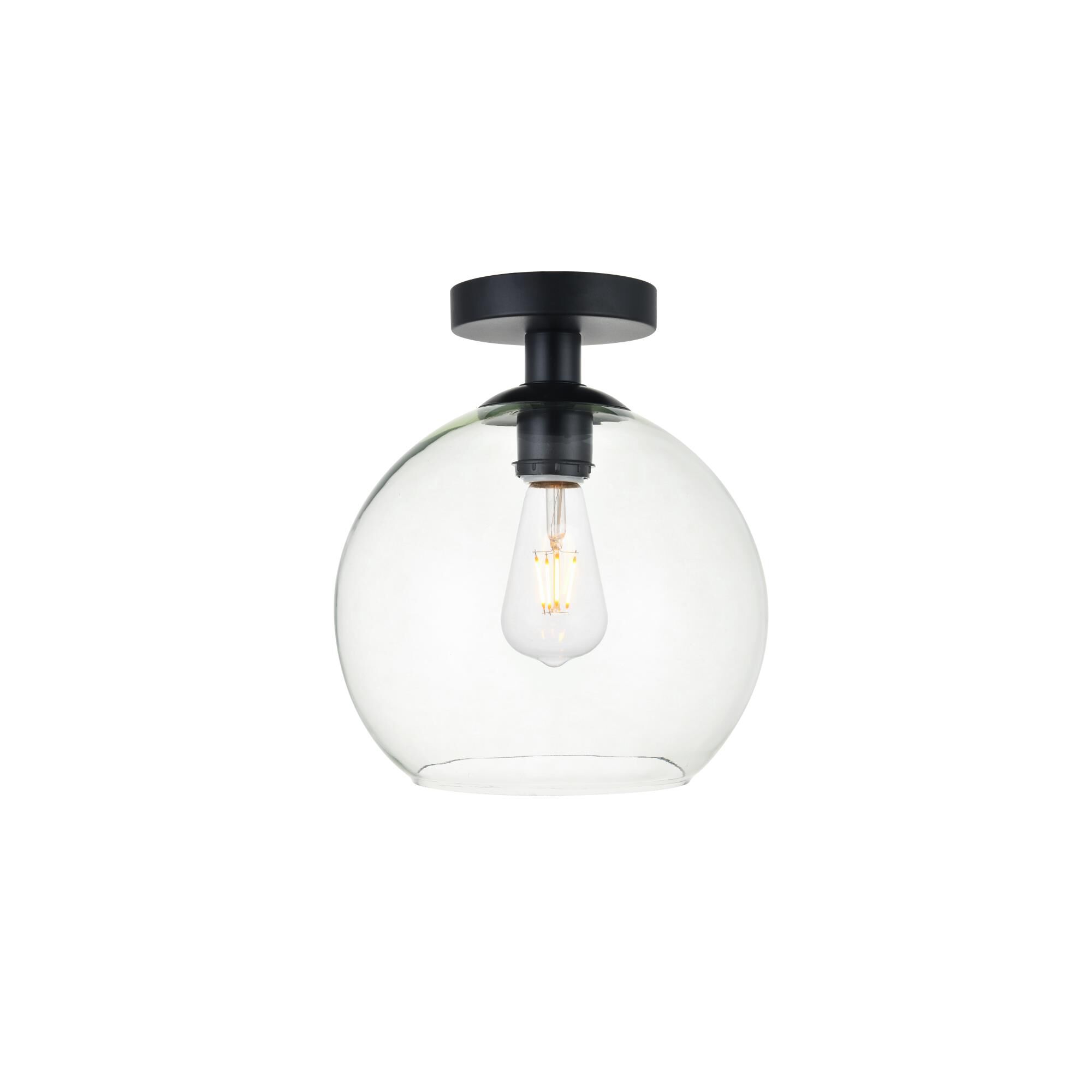 Baxter 10 Inch Semi Flush Mount by Elegant Lighting