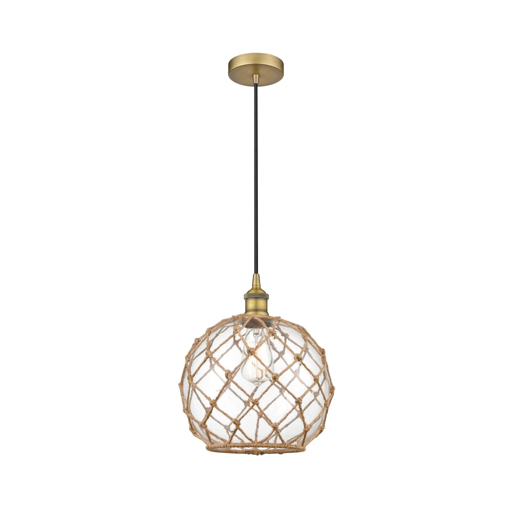 Innovations Lighting Bruno Marashlian Farmhouse Rope 10 Inch Mini Pendant