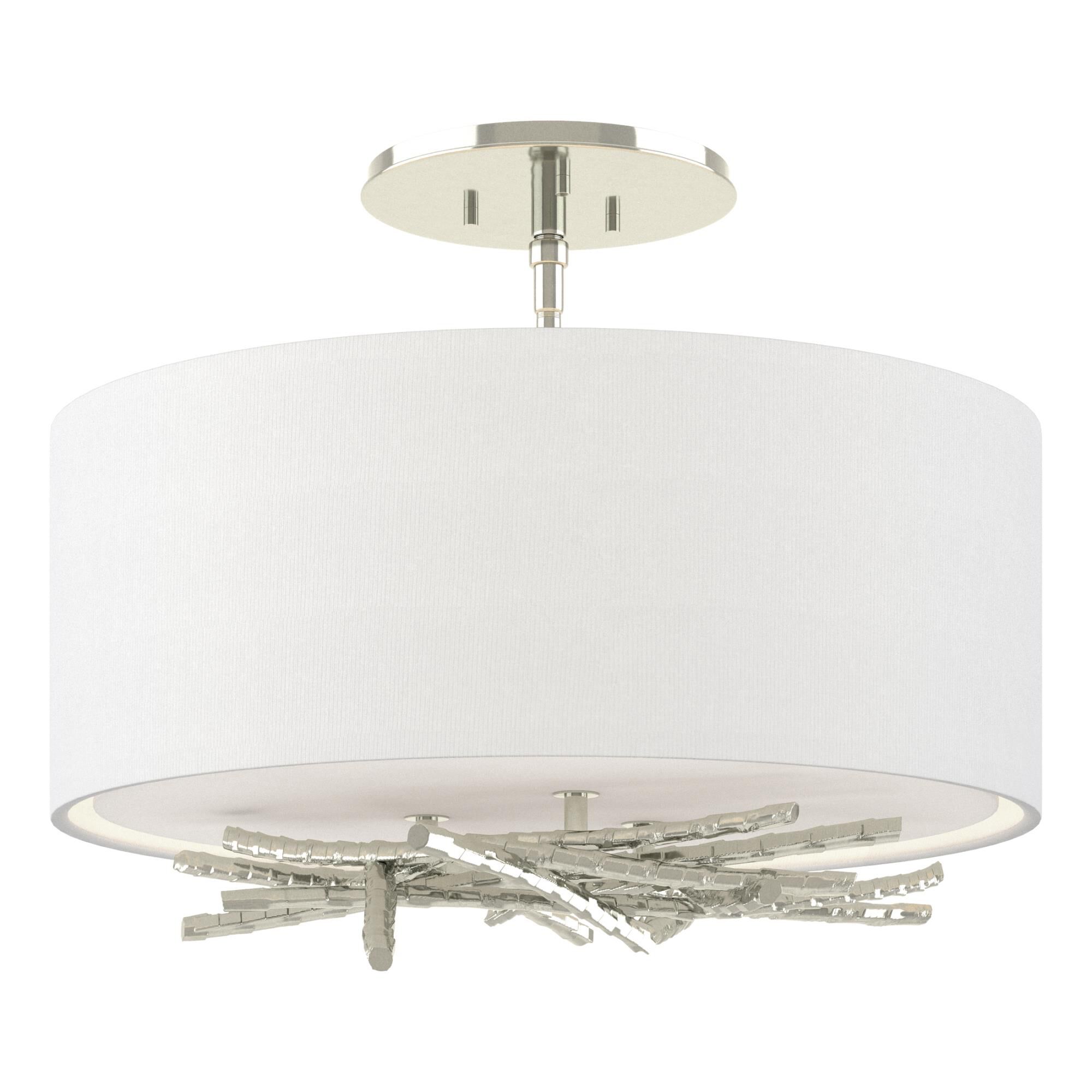 Brindille 15 Inch 3 Light Semi Flush Mount by Hubbardton Forge