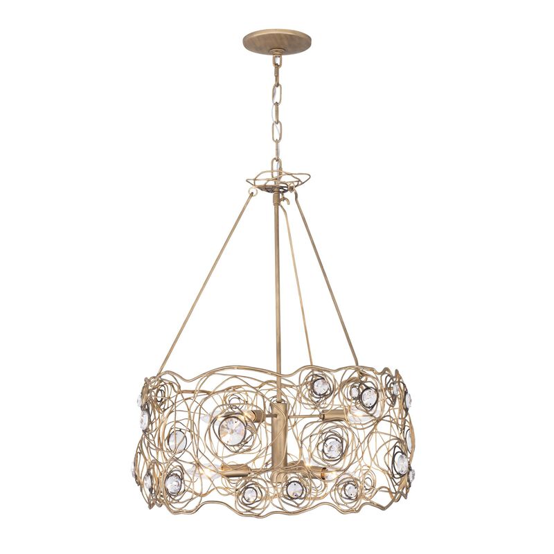 Ron Henderson Ethereal Rose Chandelier by Varaluz