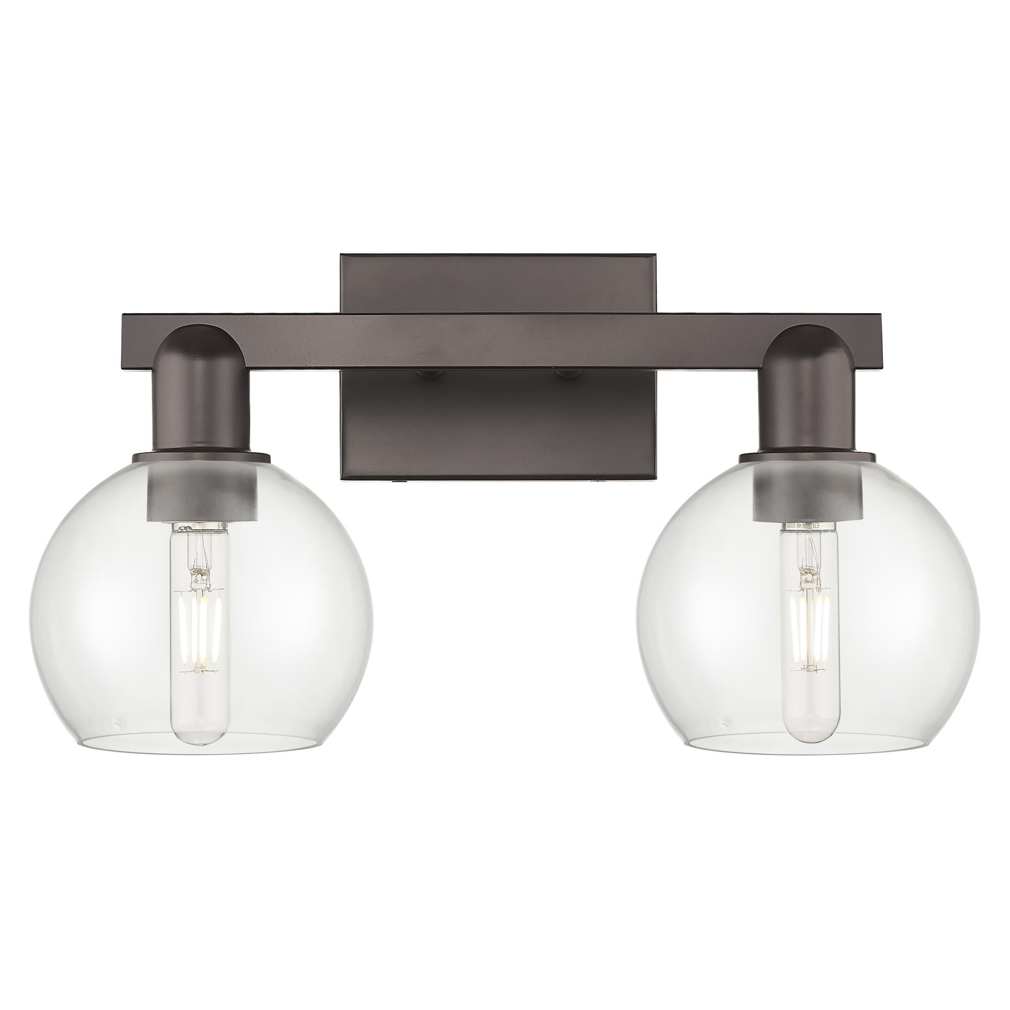 Shown in Oil Rubbed Bronze finish and Clear glass