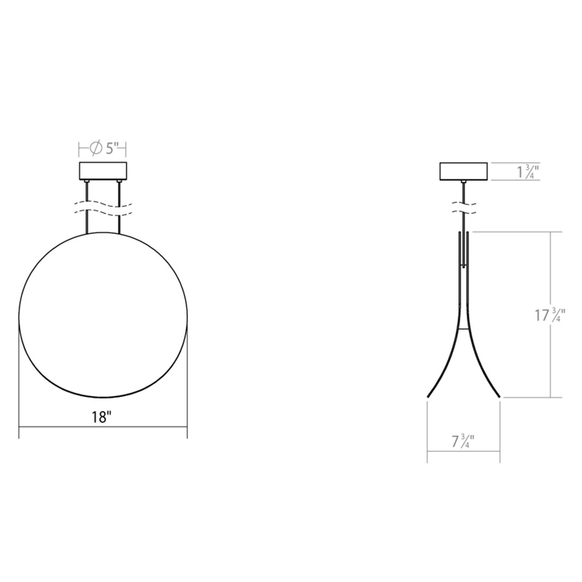 Malibu Discs 18 Inch Large Pendant by SONNEMAN
